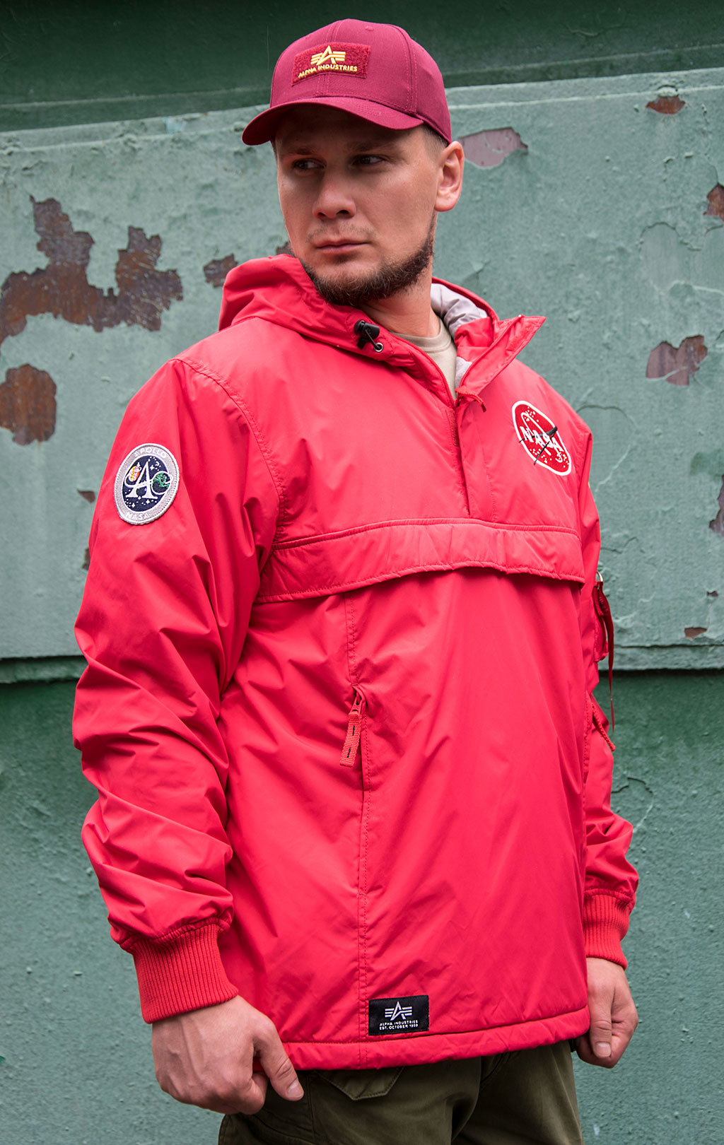 Анорак ALPHA INDUSTRIES NASA Anorak speed red 
