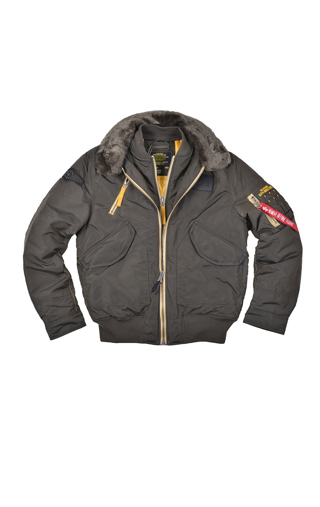 Куртка-пилот ALPHA INDUSTRIES B-15 AIR FRAME rep. grey 