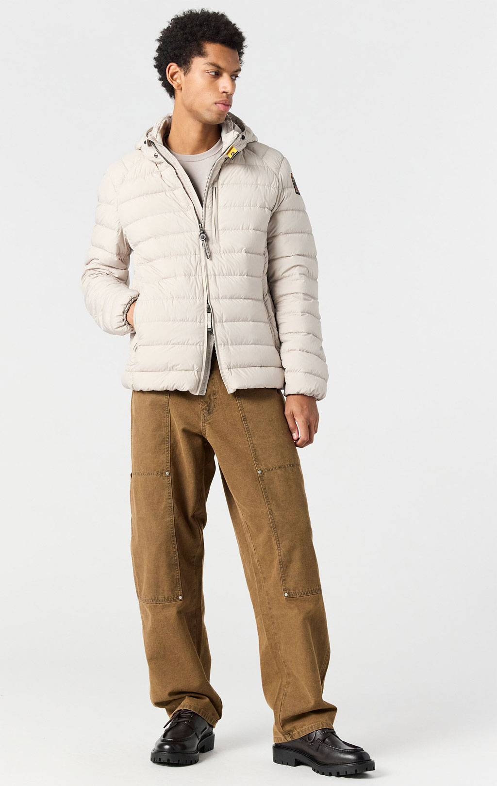 Куртка-пуховик лёгкая PARAJUMPERS LAST MINUTE FW 25/26 mastic 