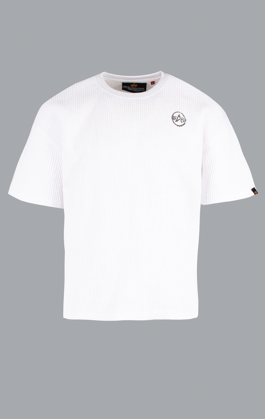 Футболка ALPHA INDUSTRIES STUDIO WAFFLE T white 