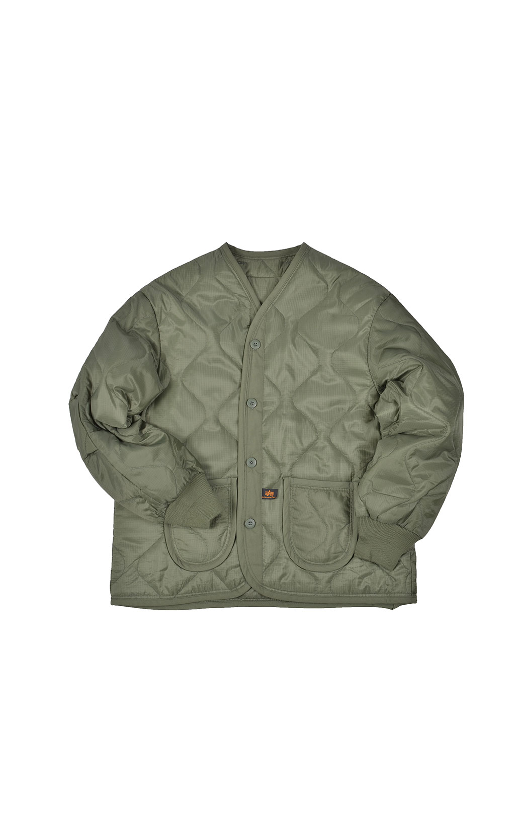 Куртка-подстёжка ALPHA INDUSTRIES M-65 CLASSIC с карманами и манжетами olive 