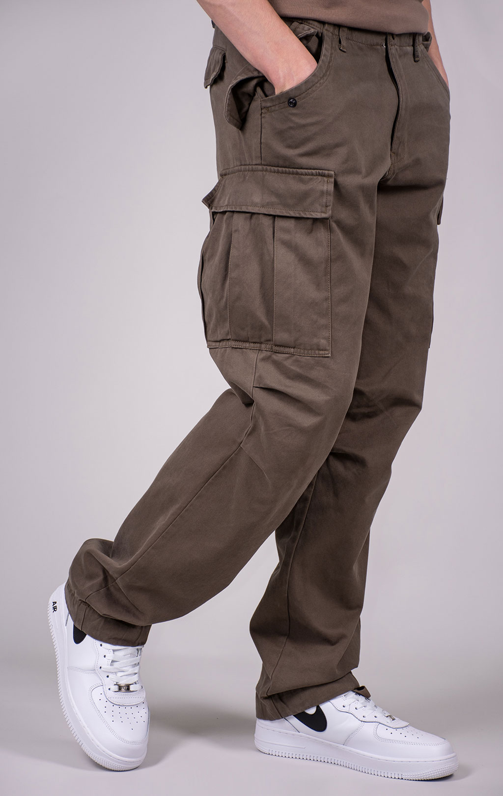 Брюки-карго парашюты ALPHA INDUSTRIES M-65 PANT плотные coyote brown 