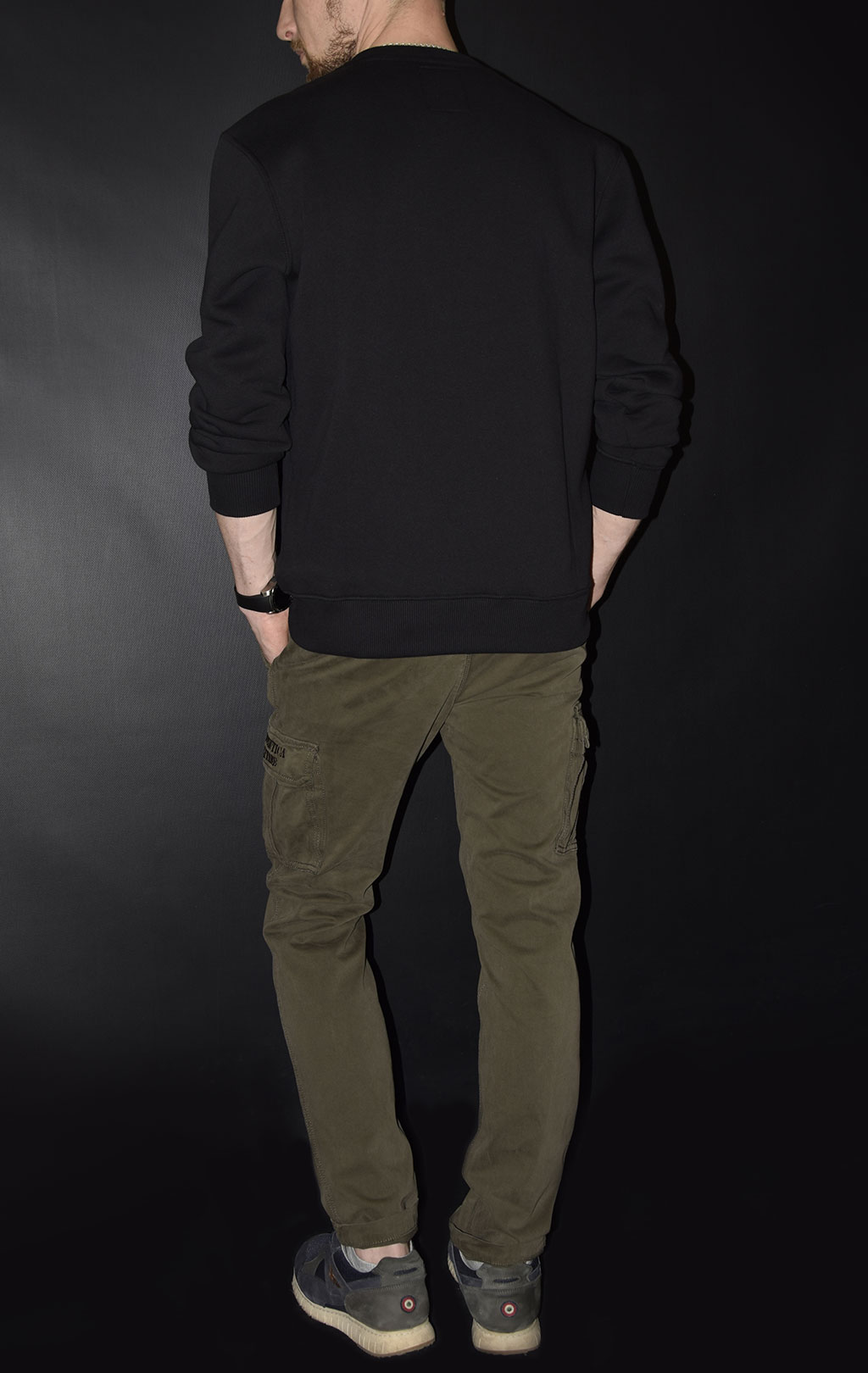 Свитшот ALPHA INDUSTRIES BASIC SWEATER SMALL LOGO black 