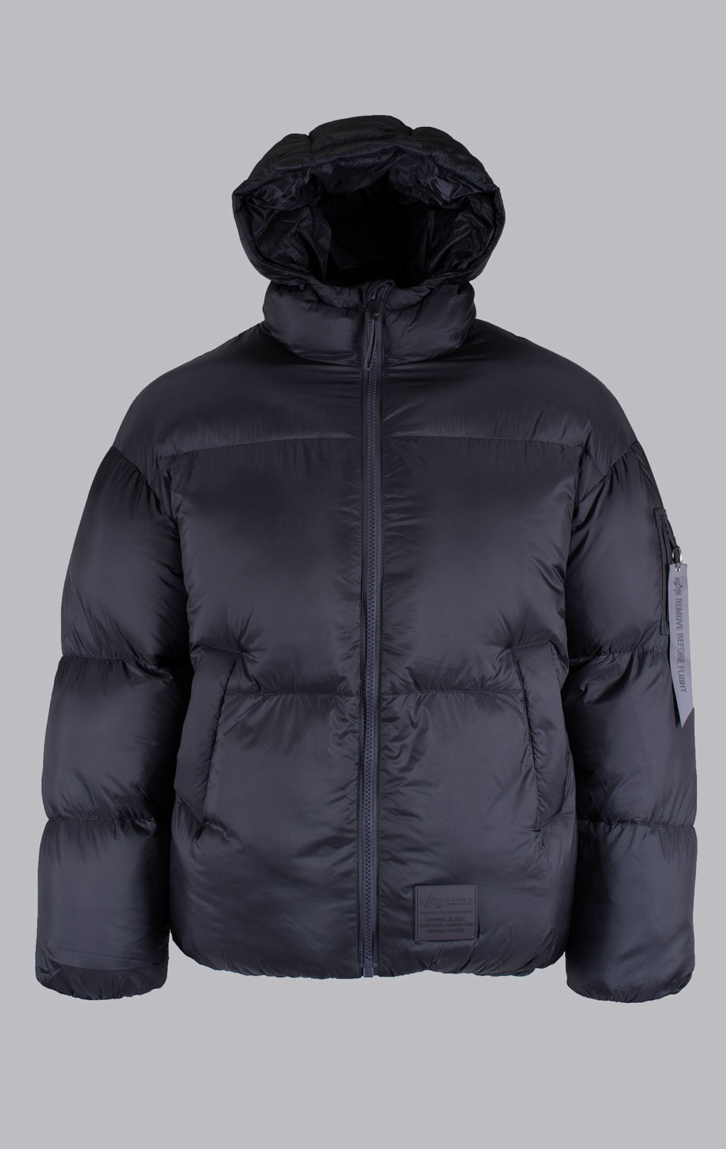 Куртка-пуховик ALPHA INDUSTRIES CLOUD PUFFER BOMBER vintage grey 