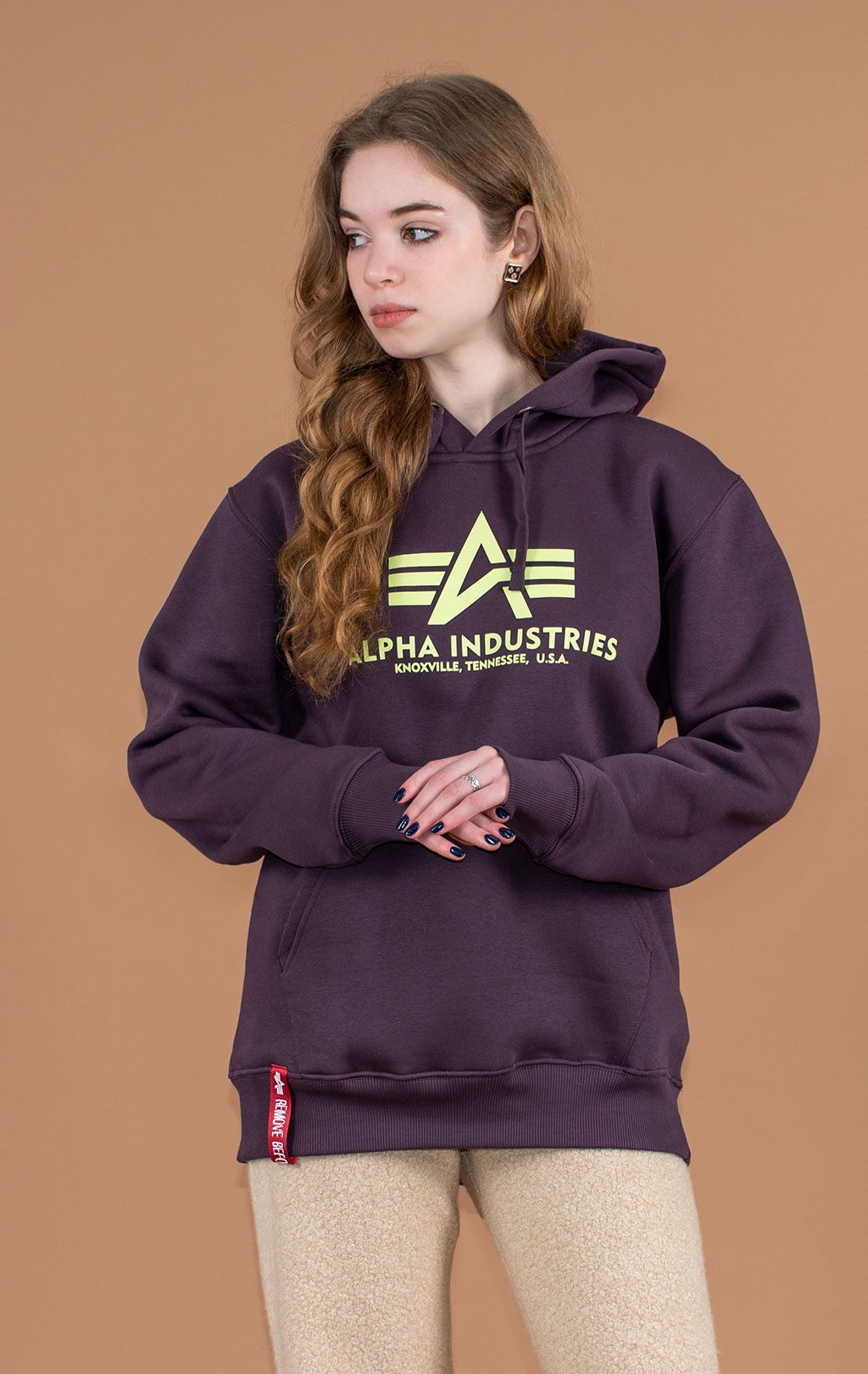 Толстовка ALPHA INDUSTRIES BASIC HOODY plum 