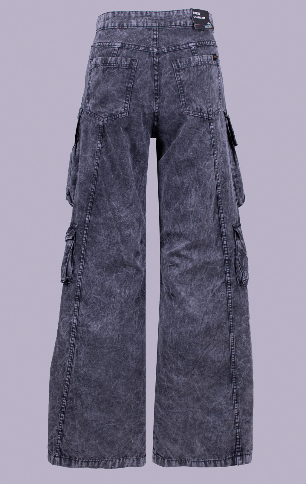 Женские брюки-карго джинсовые ALPHA INDUSTRIES MULTIPOCKET PANT black 