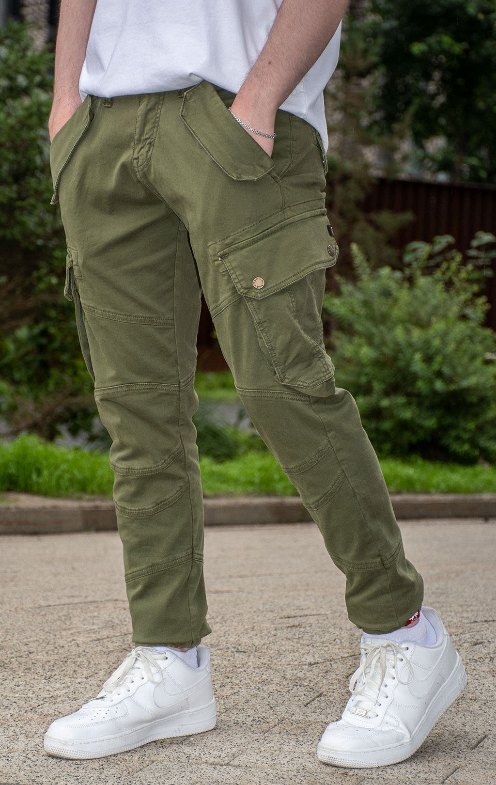 Брюки-карго ALPHA INDUSTRIES COMBAT LW dark olive 