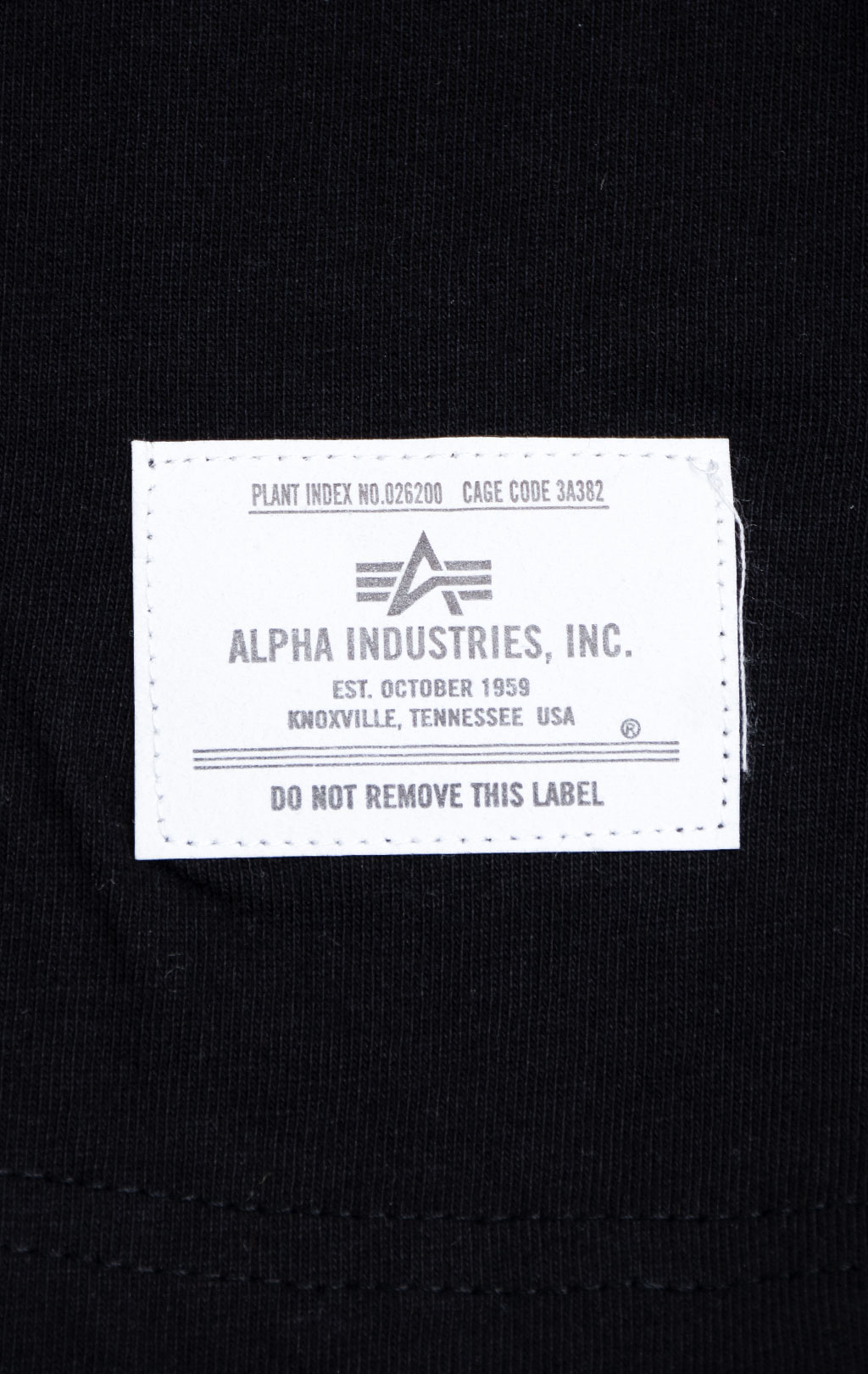 Футболка ALPHA INDUSTRIES NASA COLUMBIA TEE плотная FW 21/22 black 