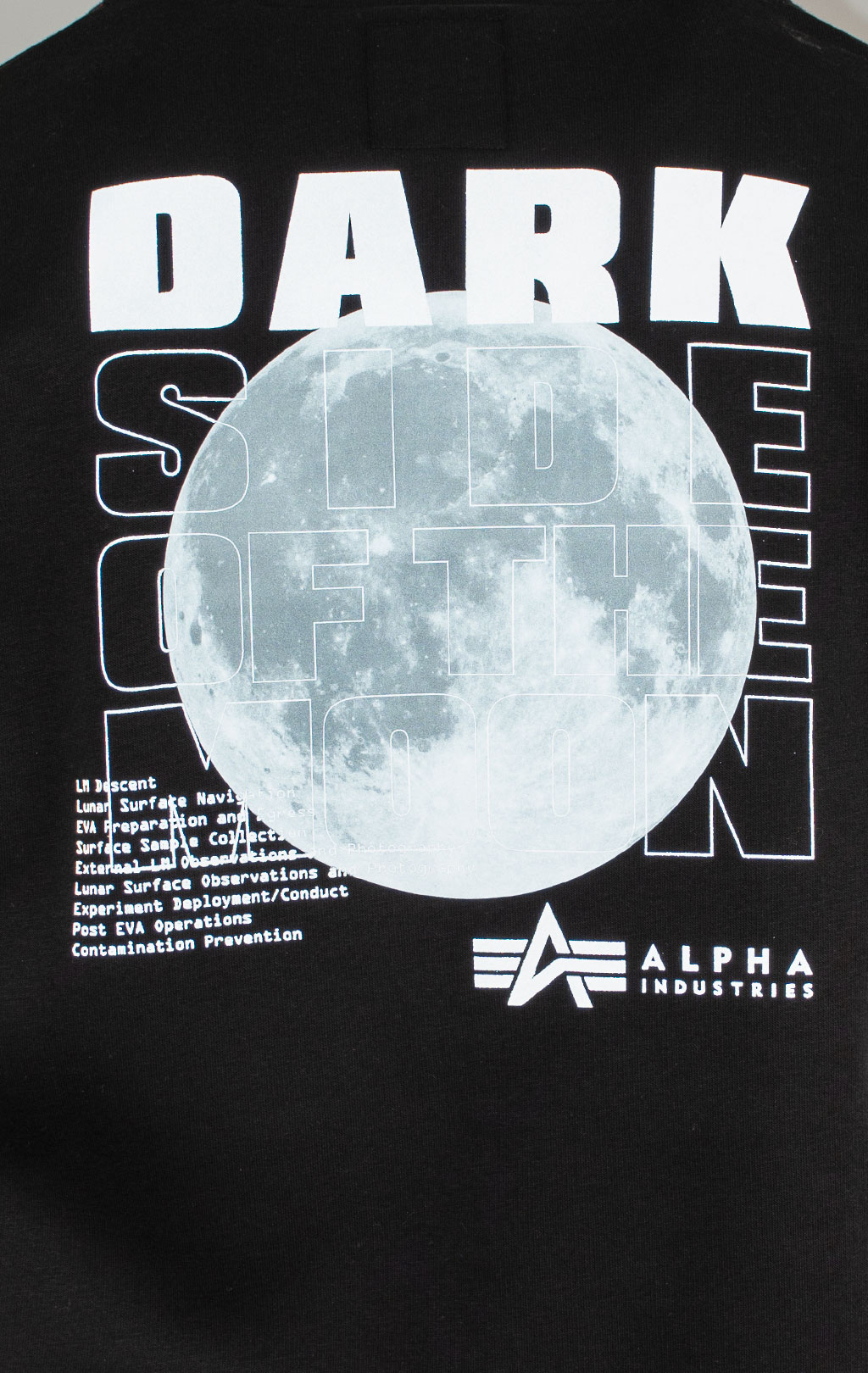 Толстовка ALPHA INDUSTRIES DARK SIDE HOODY black/reflective 