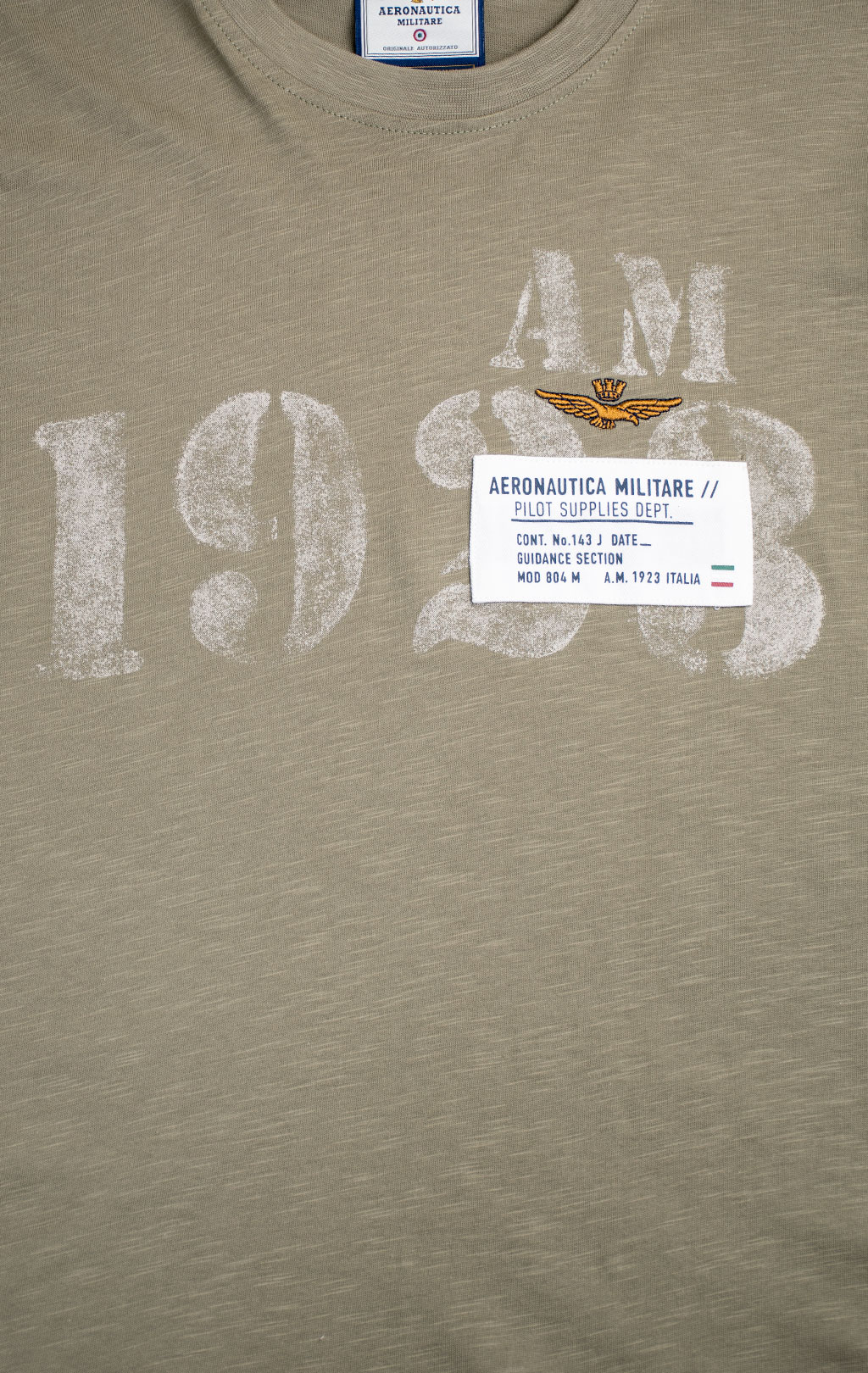 Футболка AERONAUTICA MILITARE SS 26/BD lichen green (TS 2524) 