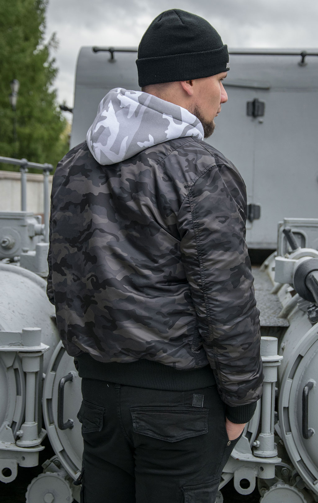 Бомбер ALPHA INDUSTRIES MA-1 VF 59 black camo 