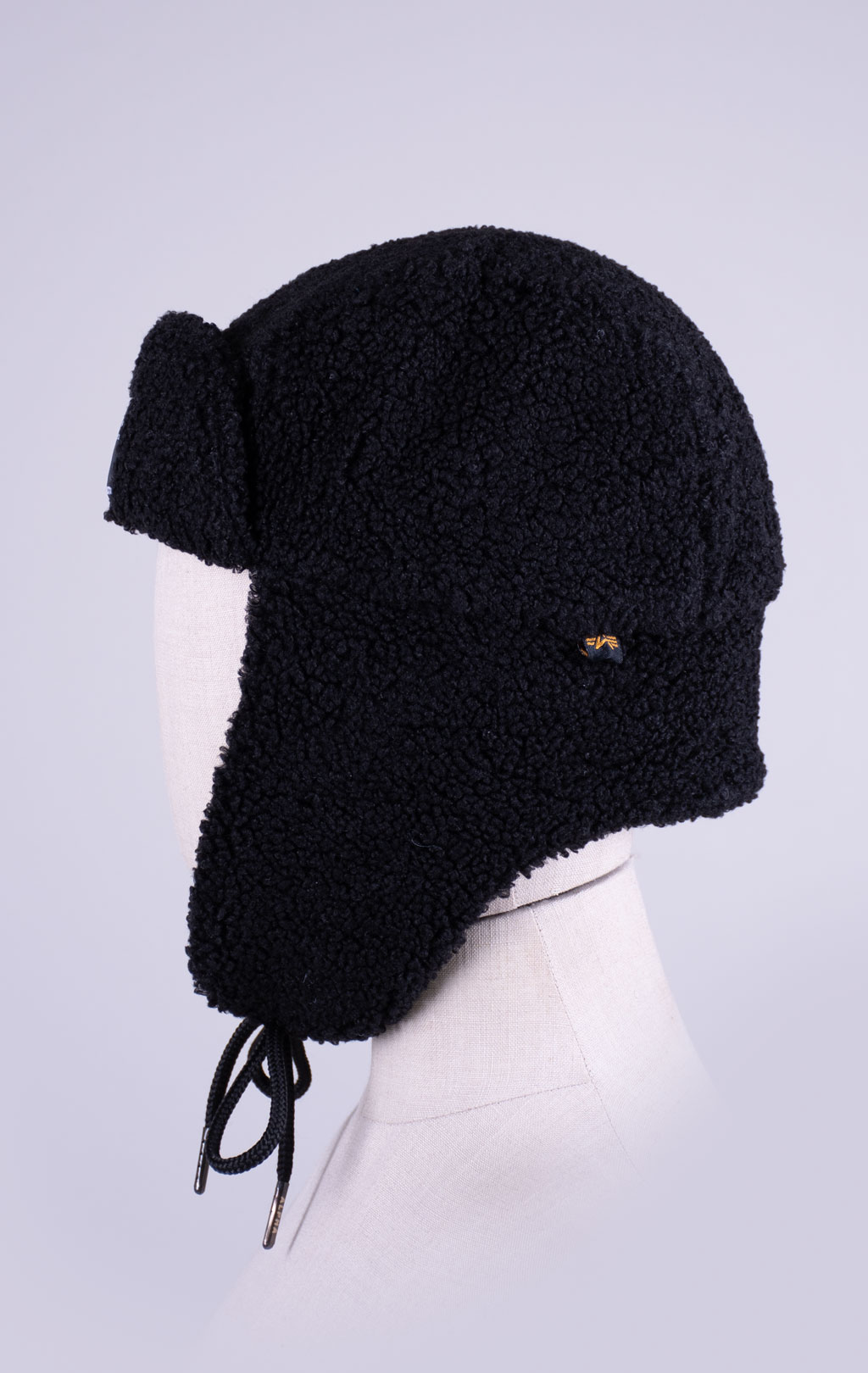 Шапка с ушами ALPHA INDUSTRIES ALPHA TEDDY HAT FW 26/27 black 