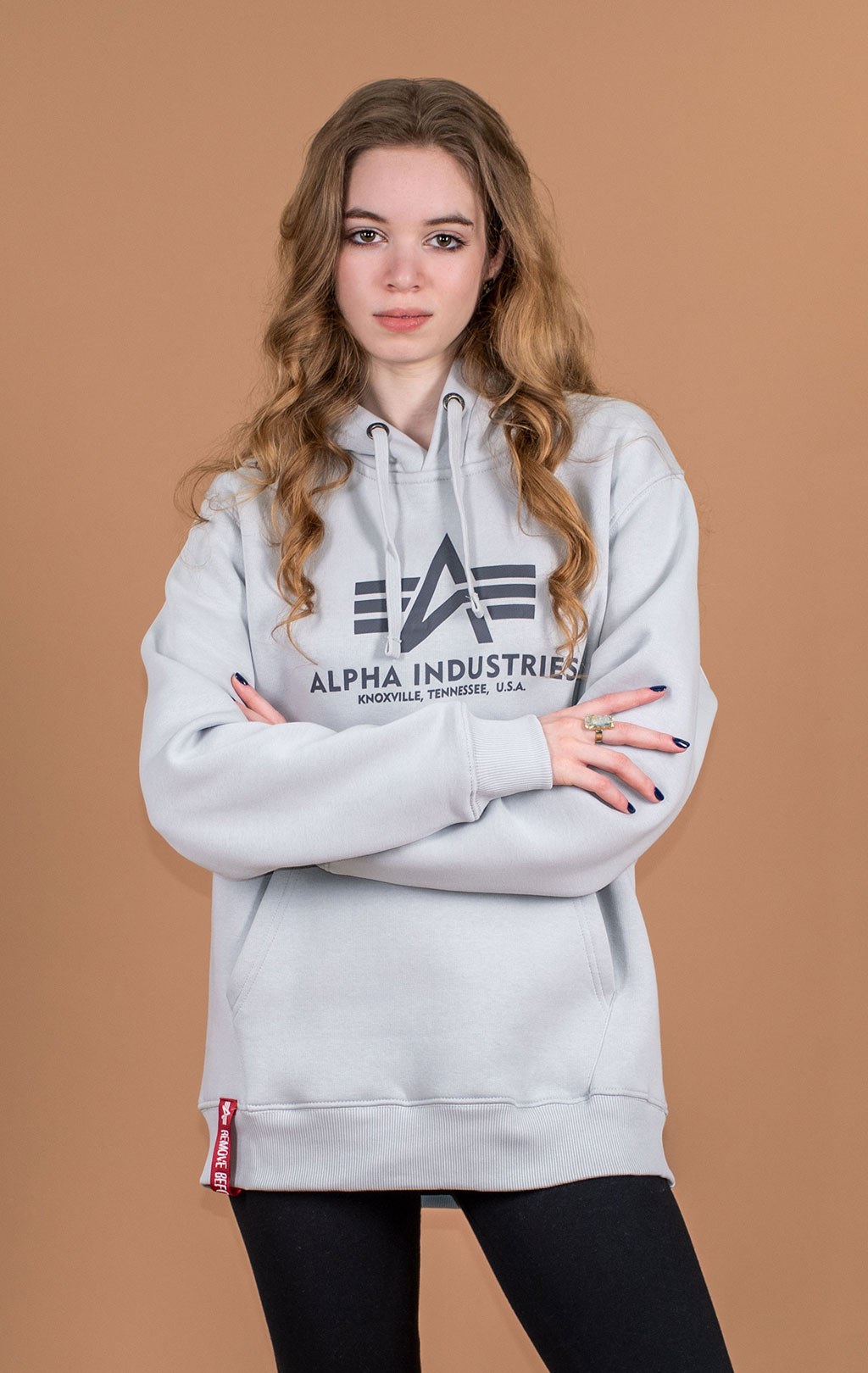 Толстовка ALPHA INDUSTRIES BASIC HOODY pastel grey 