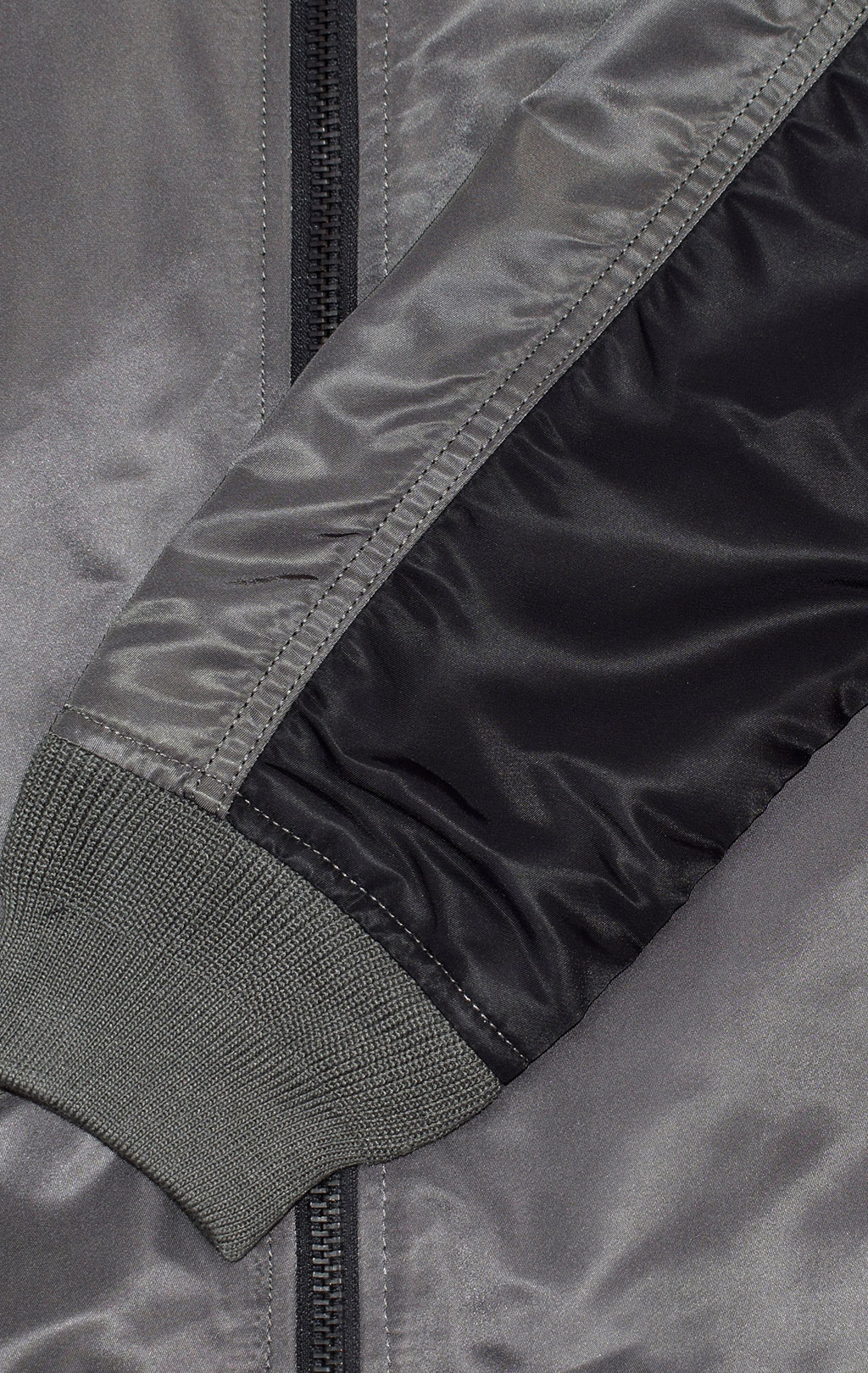 Ветровка-бомбер ALPHA INDUSTRIES MA-1 TT CUSTOM greyblack 