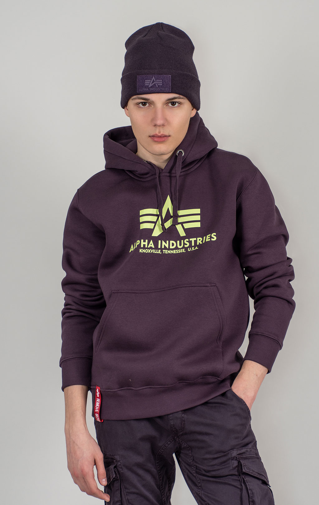 Толстовка ALPHA INDUSTRIES BASIC HOODY plum 