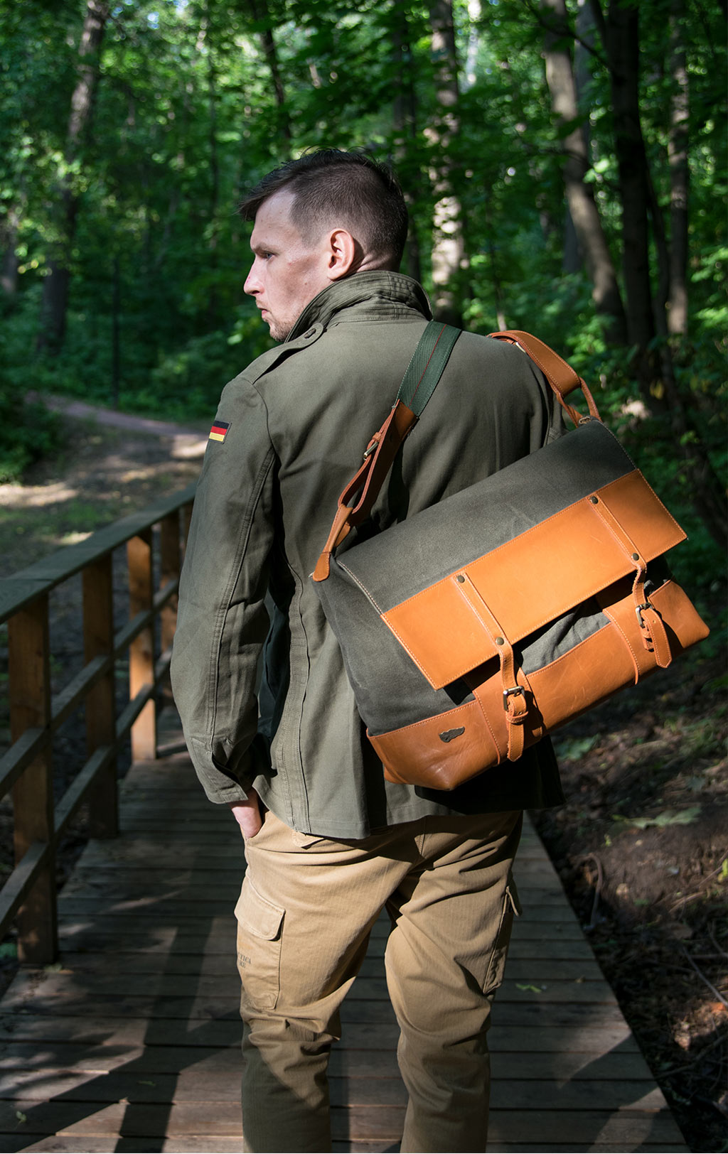 Китель полевой FELDBLUSE хлопок Moleskin старого образца olive Германия