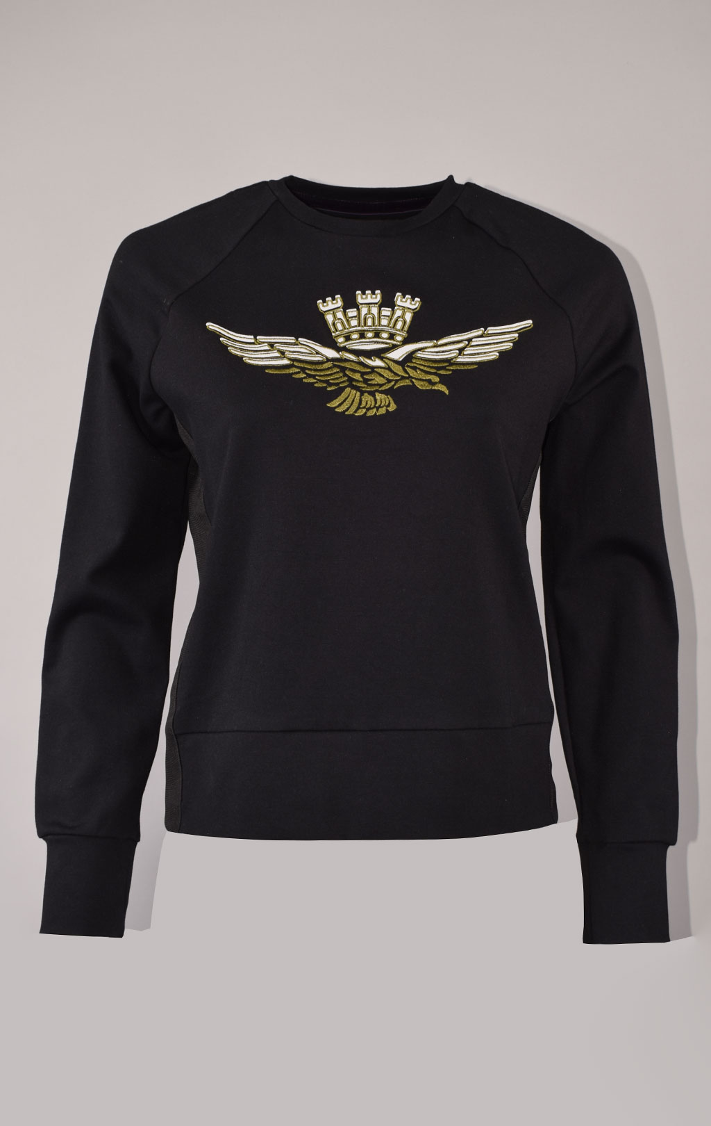 Женский свитшот AERONAUTICA MILITARE FW 23/24/TN nero (FE 1831) 