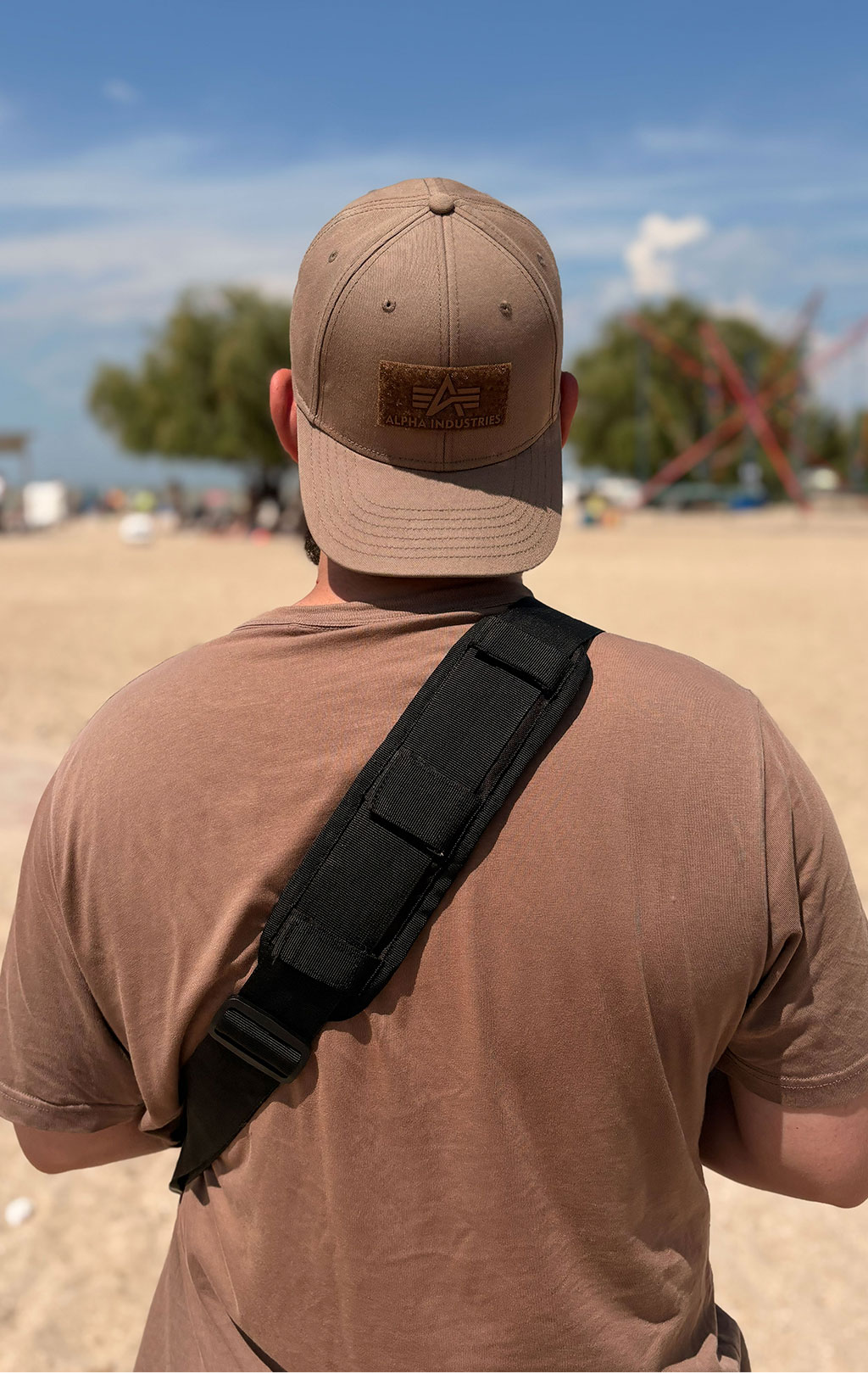 Бейсболка ALPHA INDUSTRIES VELCRO CAP taupe 