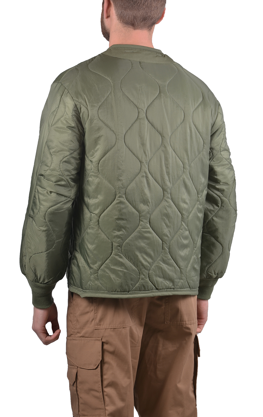 Куртка-подстёжка ALPHA INDUSTRIES M-65 CLASSIC с карманами и манжетами olive 