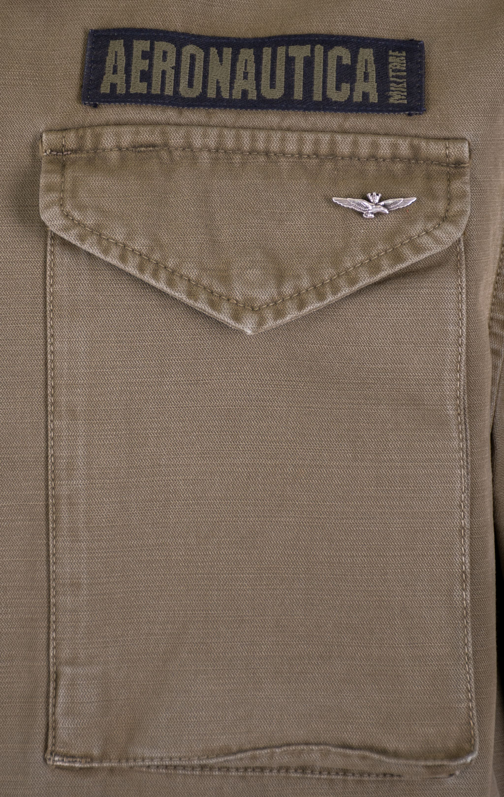 Ветровка M-65 AERONAUTICA MILITARE big size SS 26/IN lichen green (AB 3044) 