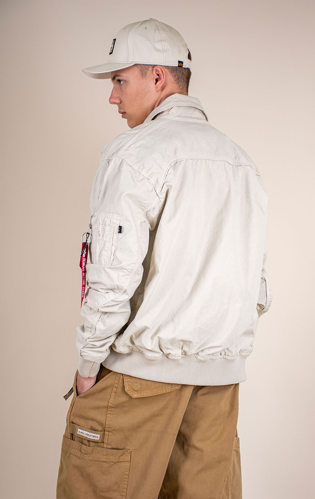 Ветровка ALPHA INDUSTRIES CWU 36/P CANVAS stone 
