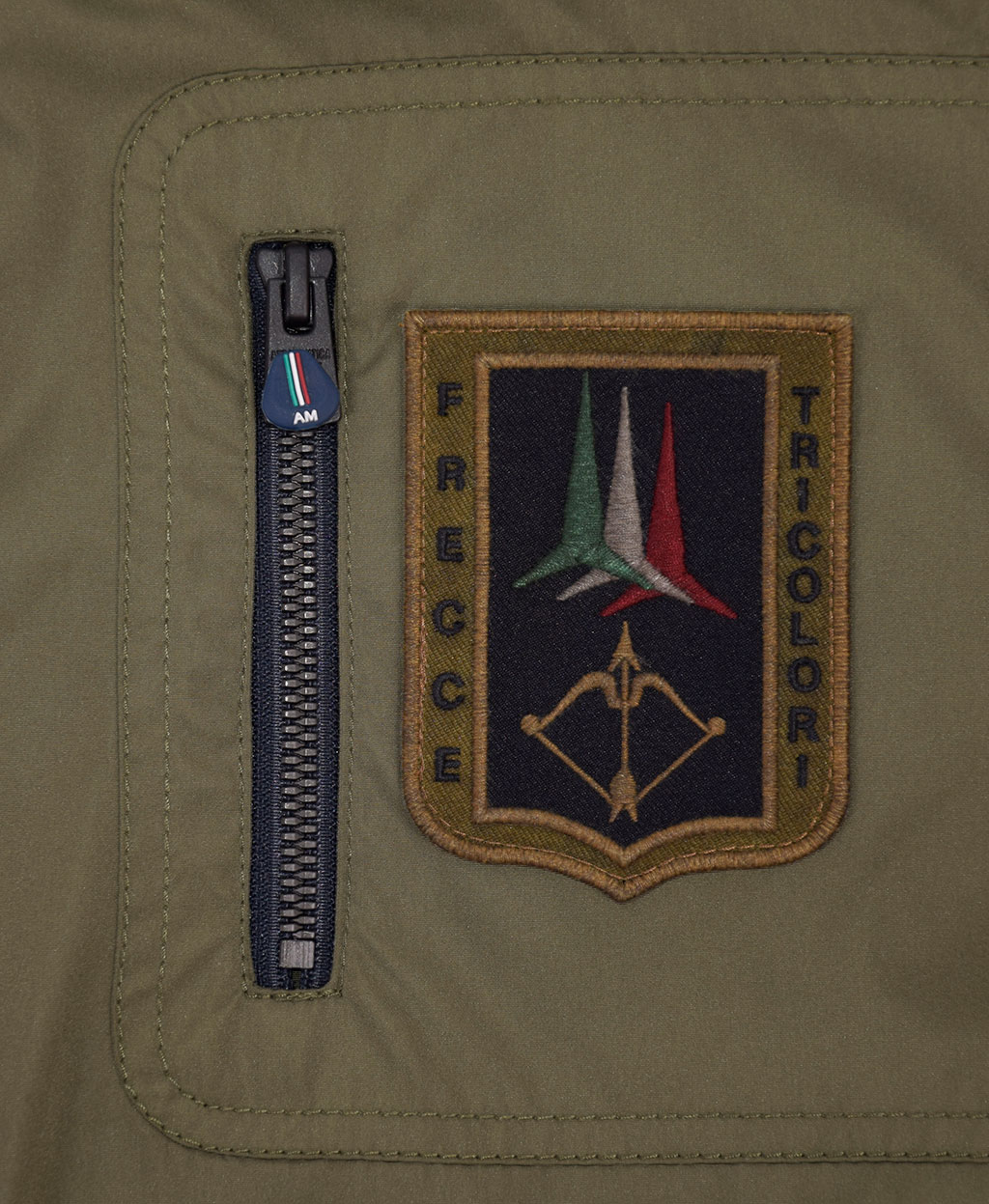 Ветровка-бомбер AERONAUTICA MILITARE SS19 green mountain (AB 1719) 