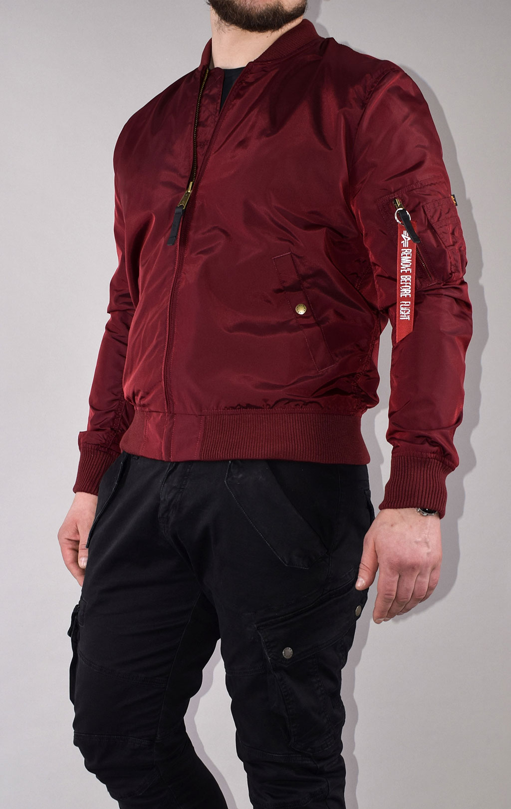 Ветровка-бомбер ALPHA INDUSTRIES MA-1 TT burgundy 