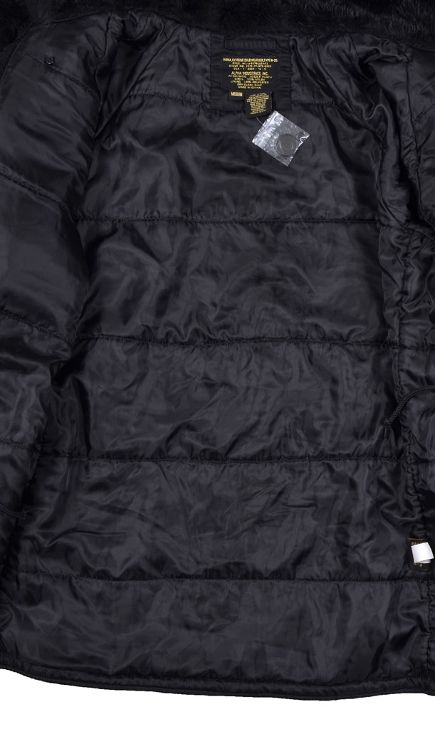 Аляска ALPHA INDUSTRIES 55 ANNIVERSARY N-3B натур. мех black 