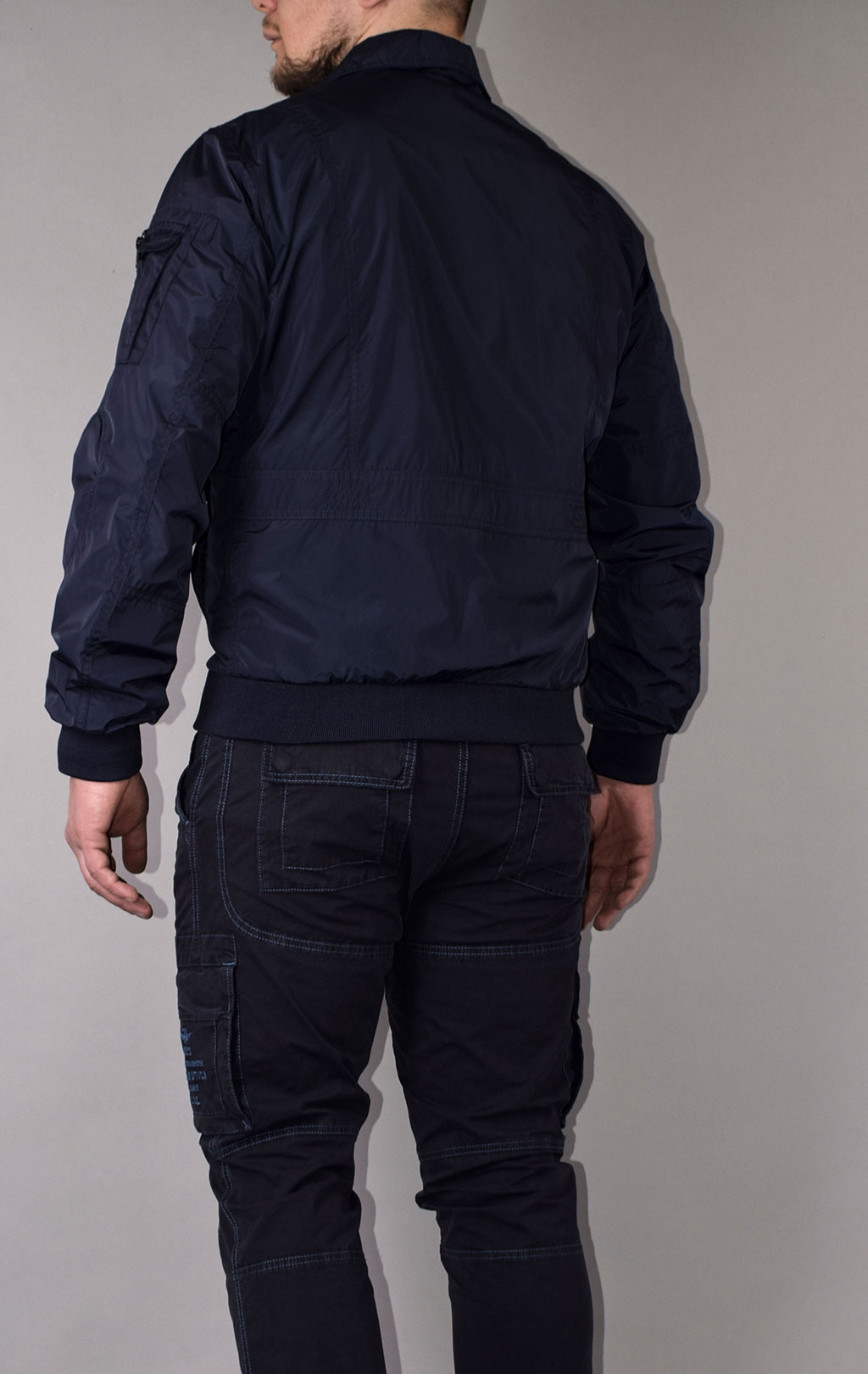 Ветровка-бомбер AERONAUTICA MILITARE SS 21 m/CN blue navy (AB 1719) 