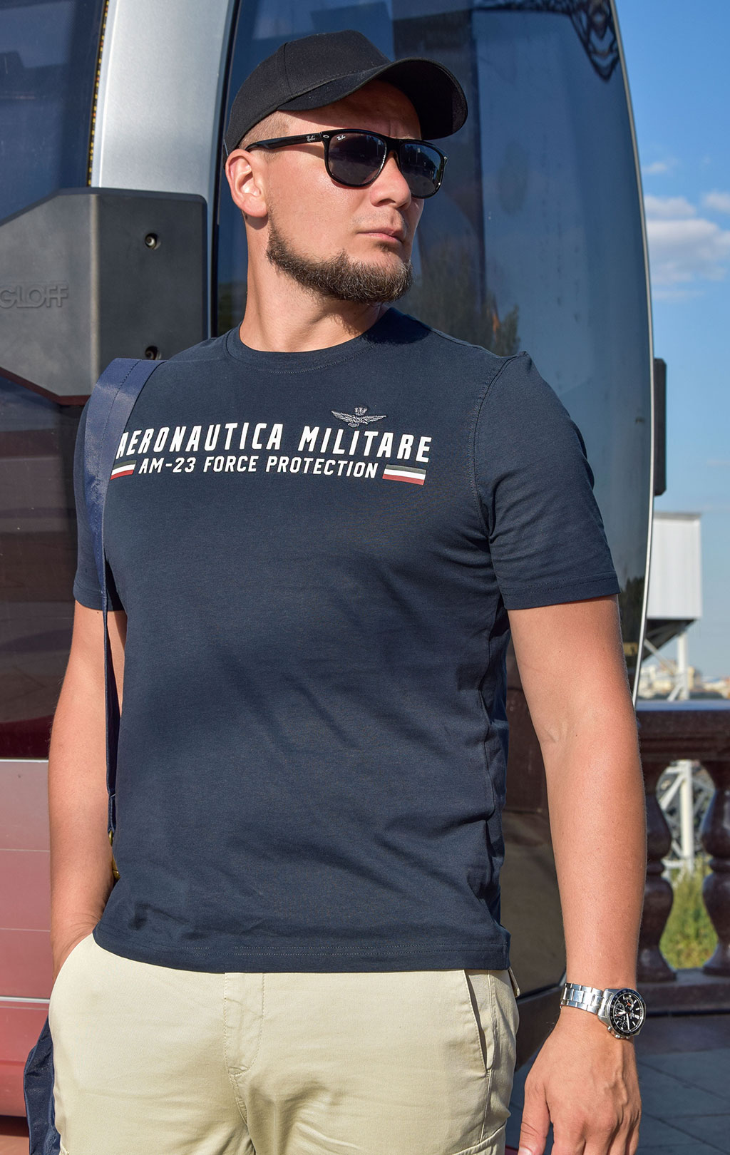 Футболка AERONAUTICA MILITARE big size SS 22/BD blue scuro (TS 1942) 