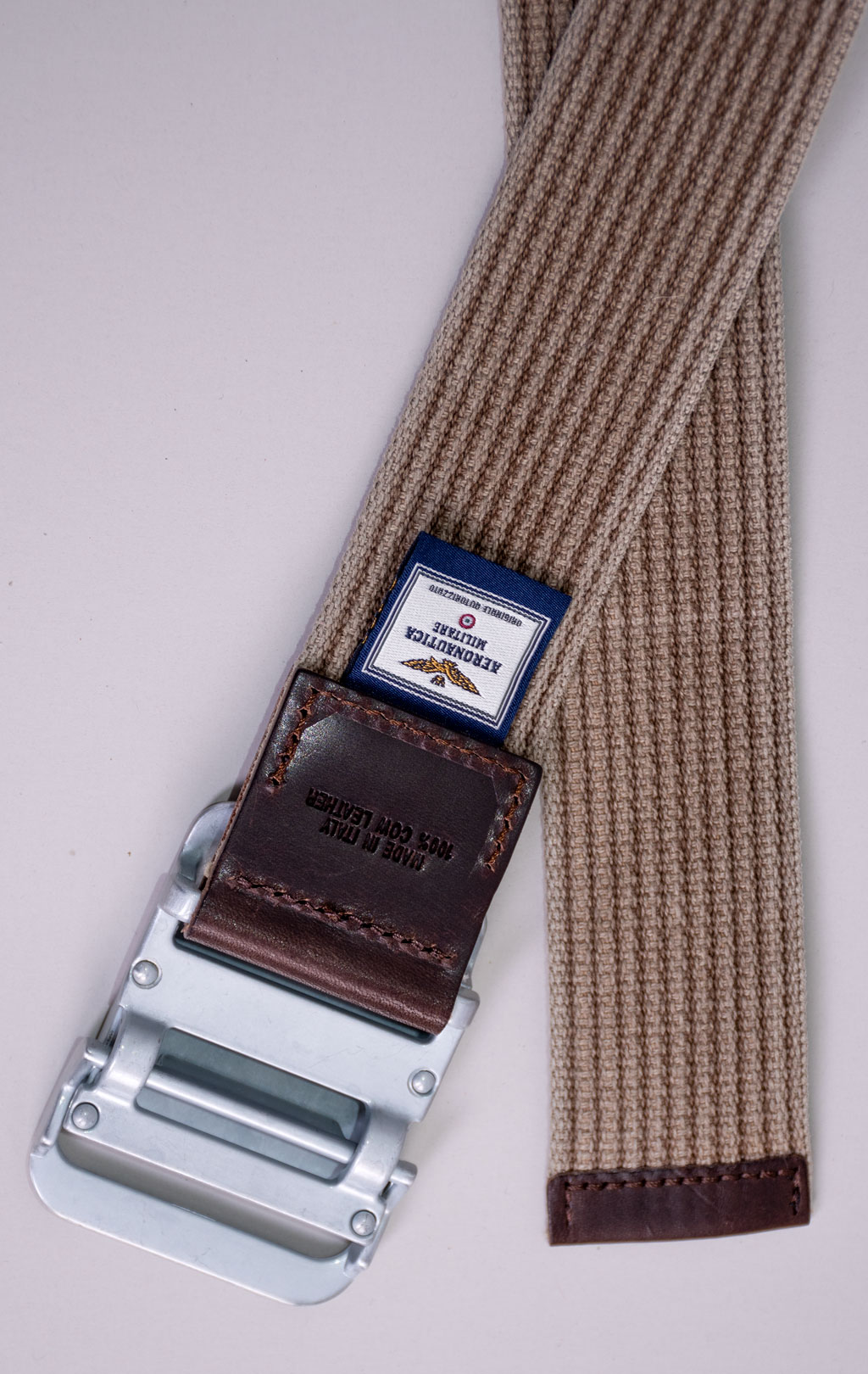 Ремень текстиль/кожа AERONAUTICA MILITARE SS 26/IT desert (CI 0319) 