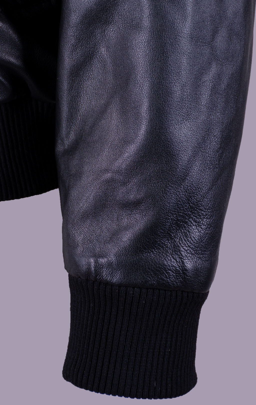 Куртка-бомбер AERONAUTICA MILITARE big size кожа SS 26/IN nero (PN 5053) 