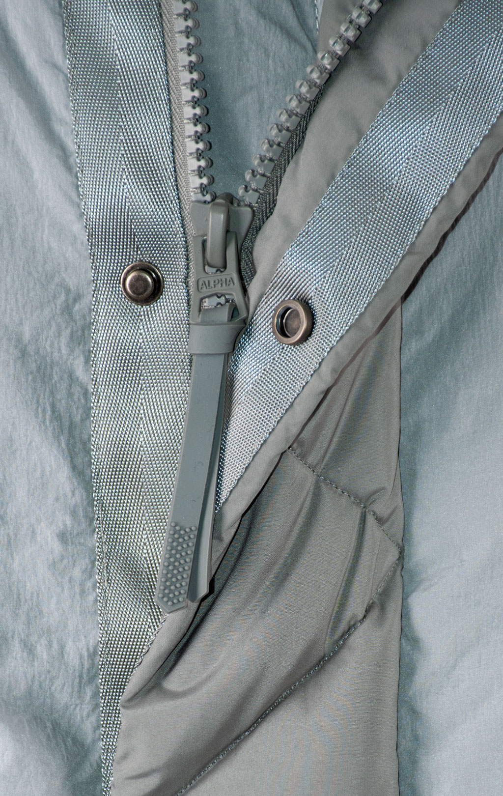 Куртка ALPHA INDUSTRIES SHEER PUFFER PARKA FW 25/26 light gray 