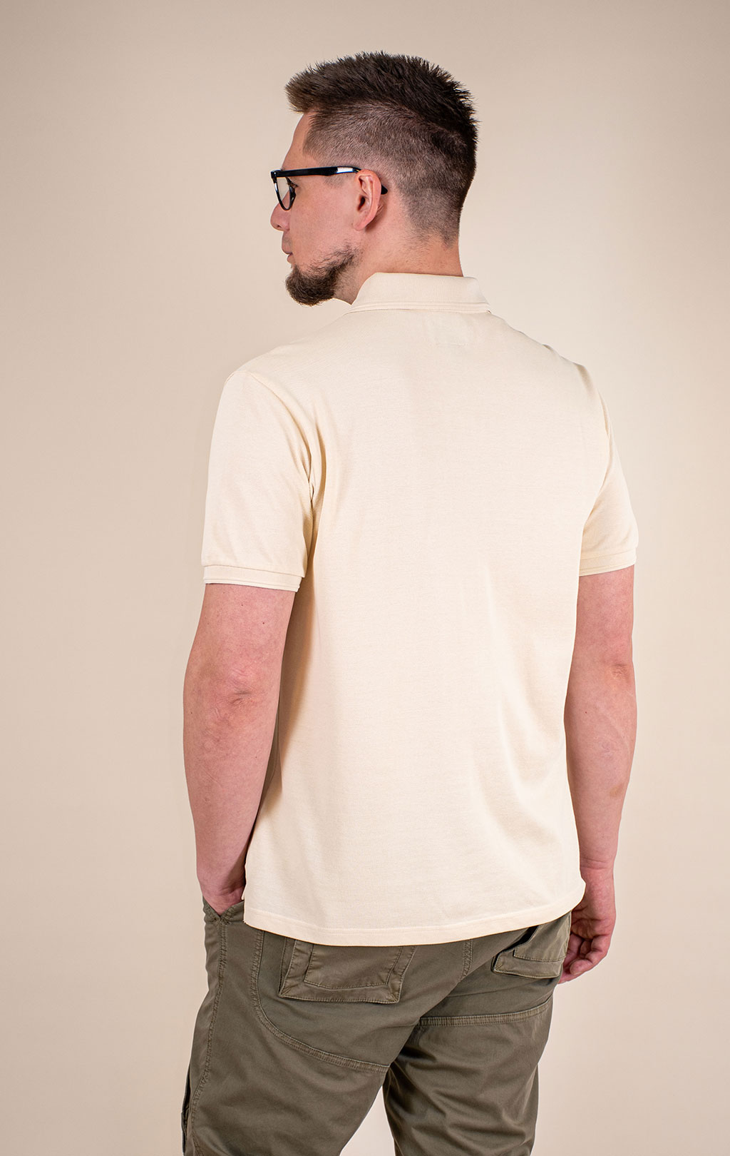 Футболка-поло PARAJUMPERS POLO HOBART SS 26 bone 