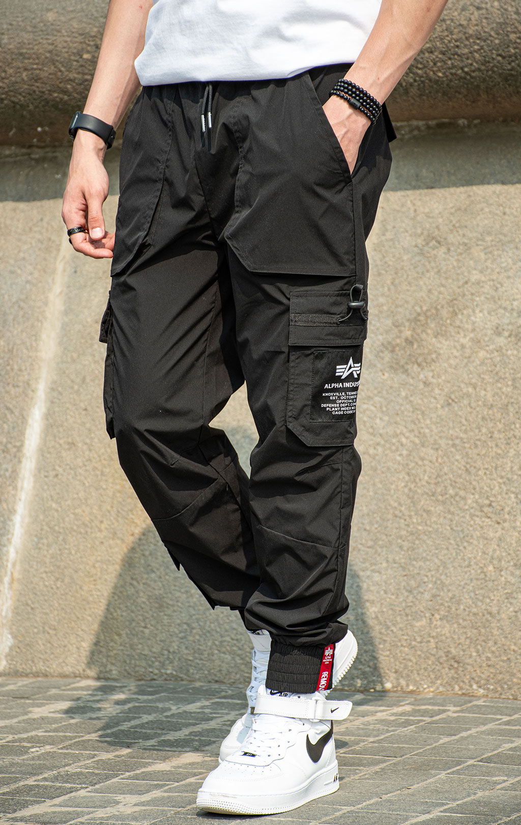 Брюки джоггеры ALPHA INDUSTRIES TACTICAL JOGGER black 