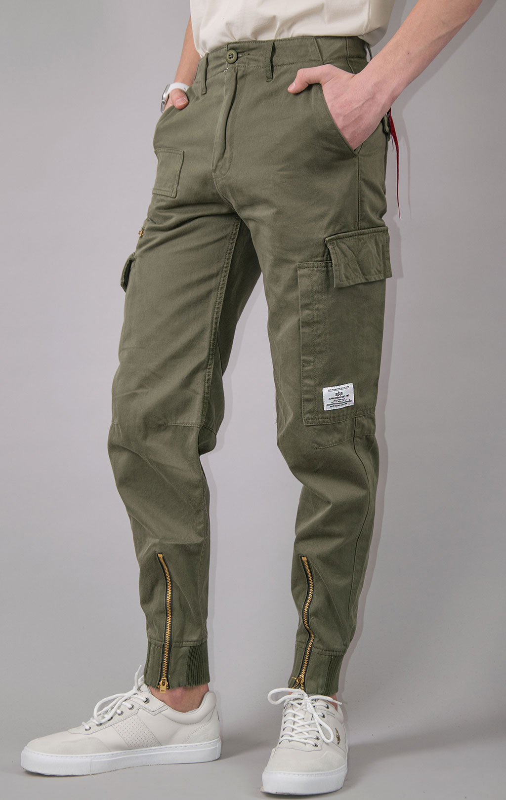 Брюки-карго ALPHA INDUSTRIES A-11 PANT плотные dark olive 