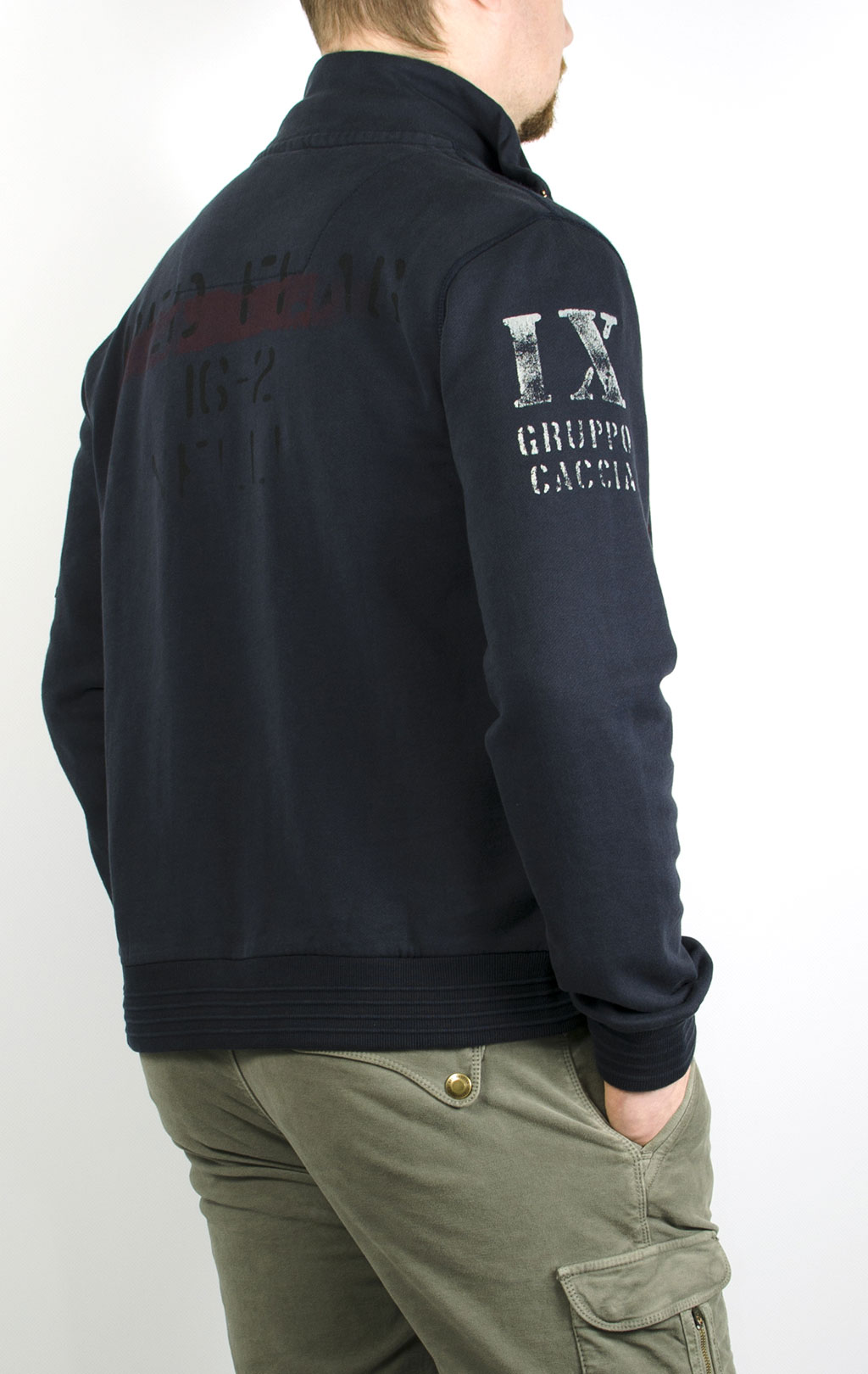 Толстовка AERONAUTICA MILITARE blue navy (FE 1208) 