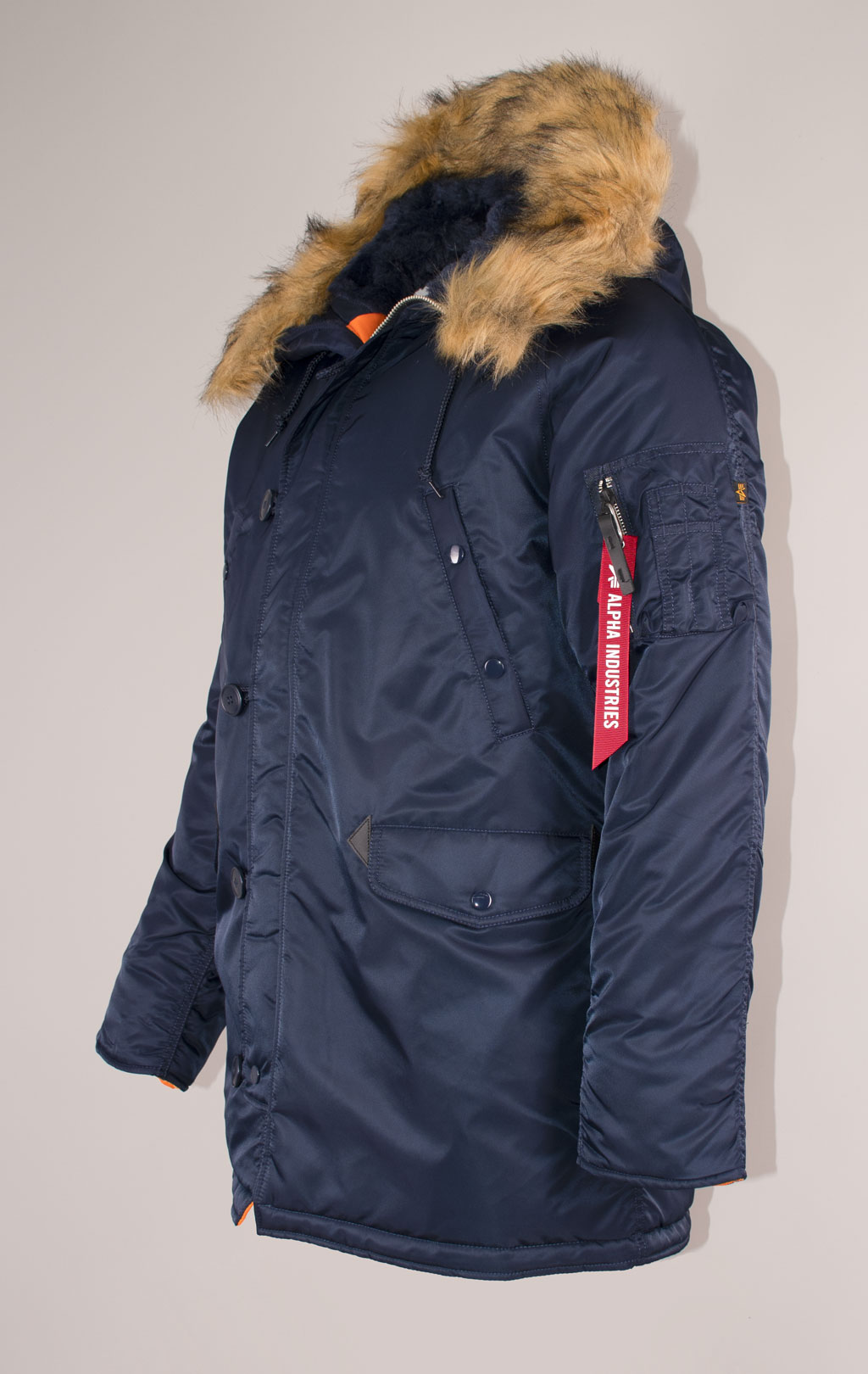 Аляска ALPHA INDUSTRIES SLIM FIT N-3B FW 24/25 rep. blue 