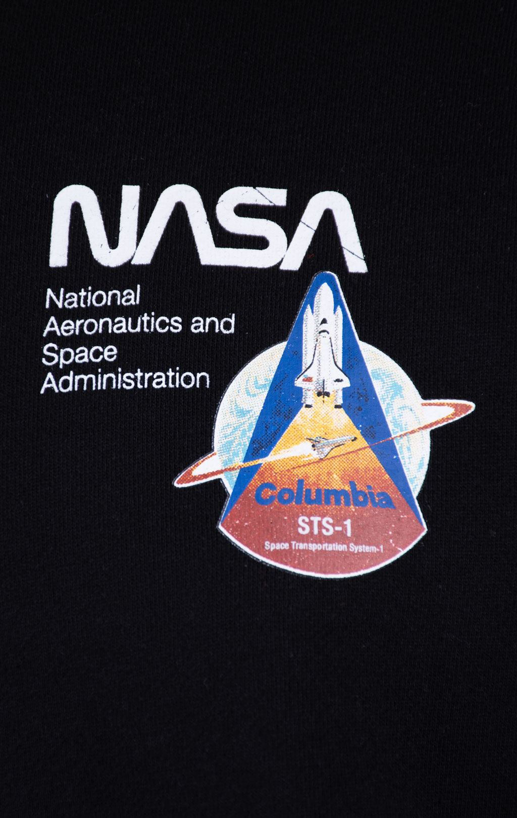 Свитшот ALPHA INDUSTRIES NASA COLUMBIA CREWNECK FW 21/22 black 