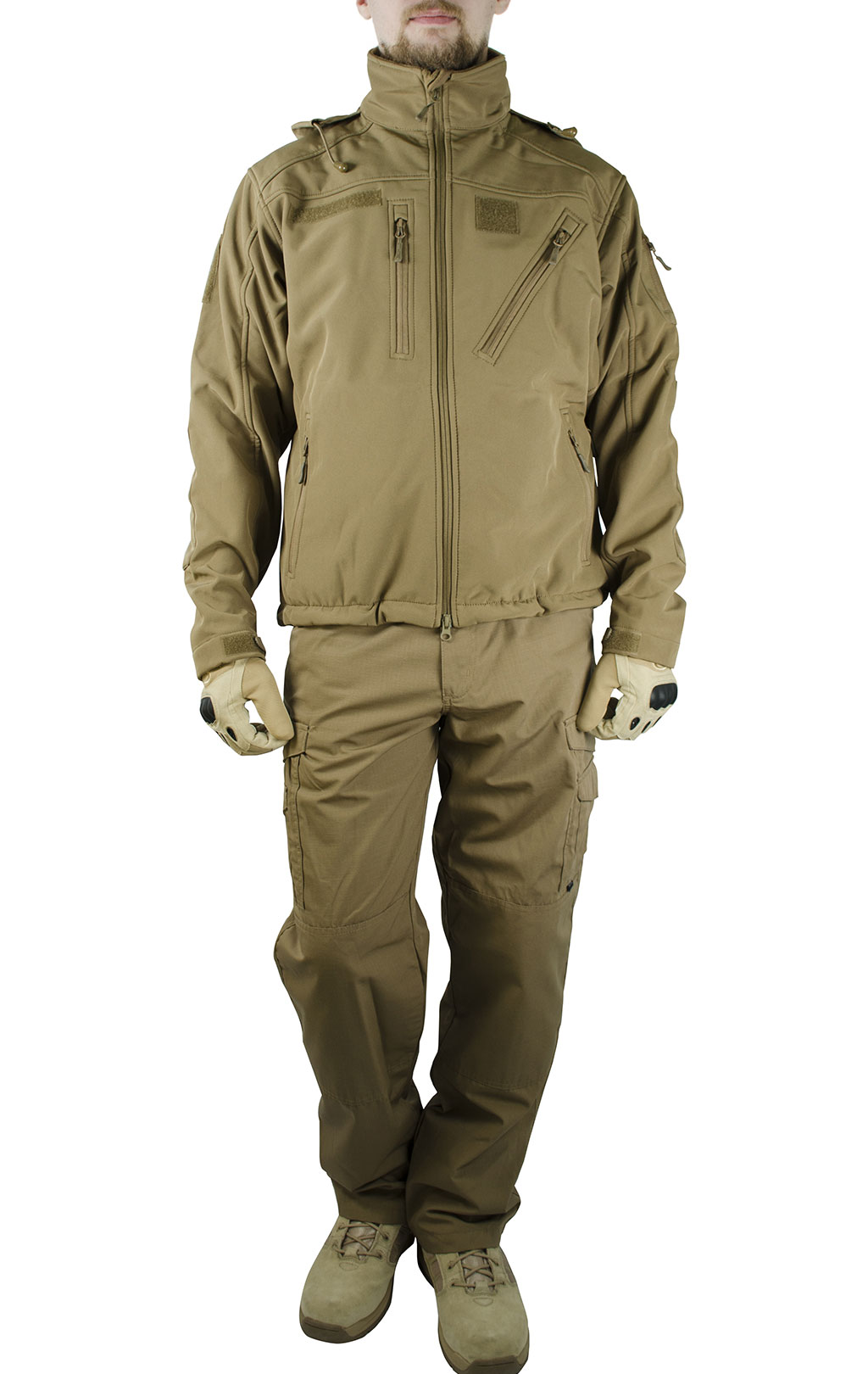 Куртка тактическая Mil-Tec SCU 14 Soft Shell coyote 