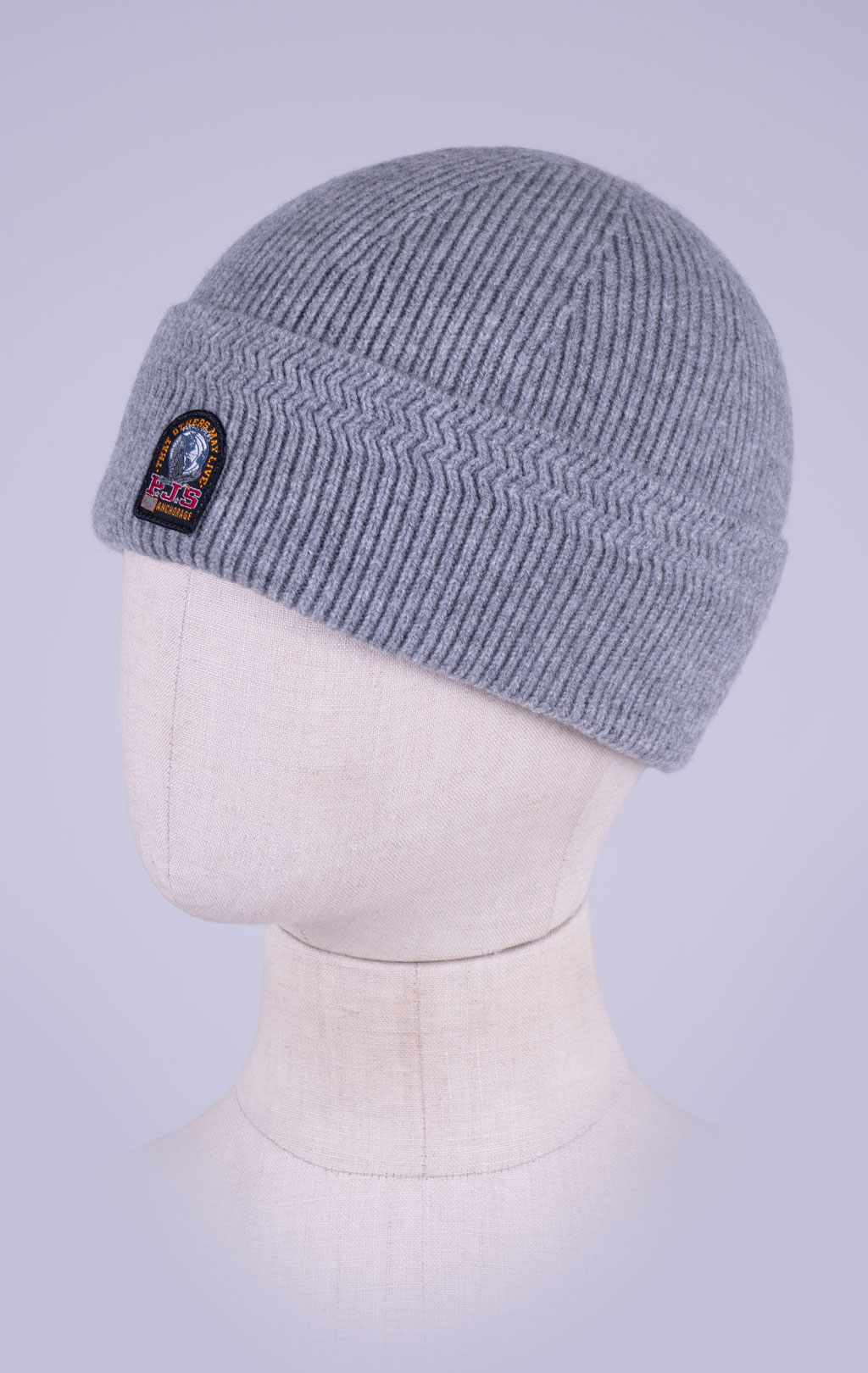 Шапка вязаная PARAJUMPERS GARMO FW 26/27 ash grey melange 