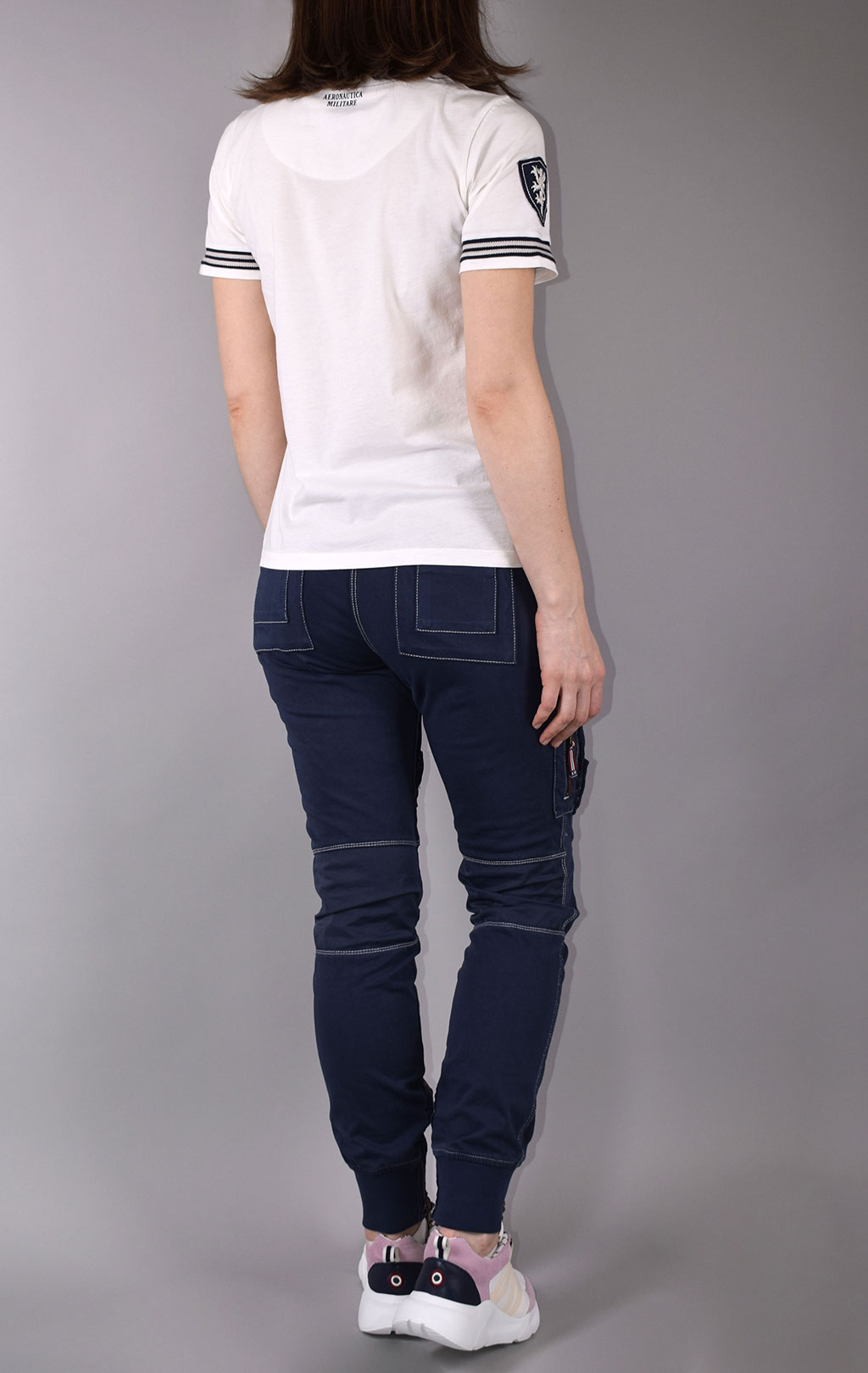 Женская футболка AERONAUTICA MILITARE SS 20/PT bianco (TS 1735) 