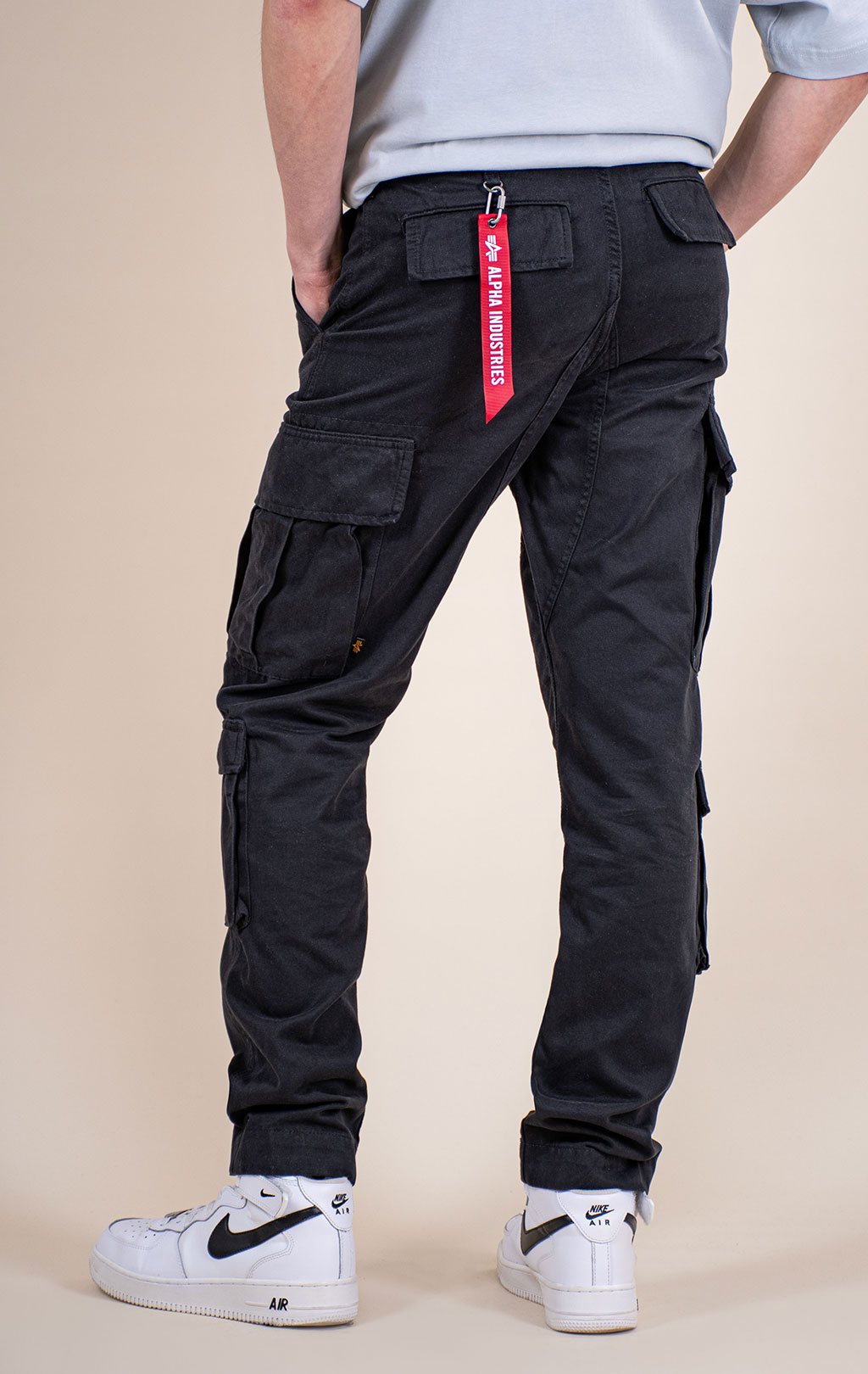 Брюки-карго ALPHA INDUSTRIES ACU PANT плотные SS 26 black 