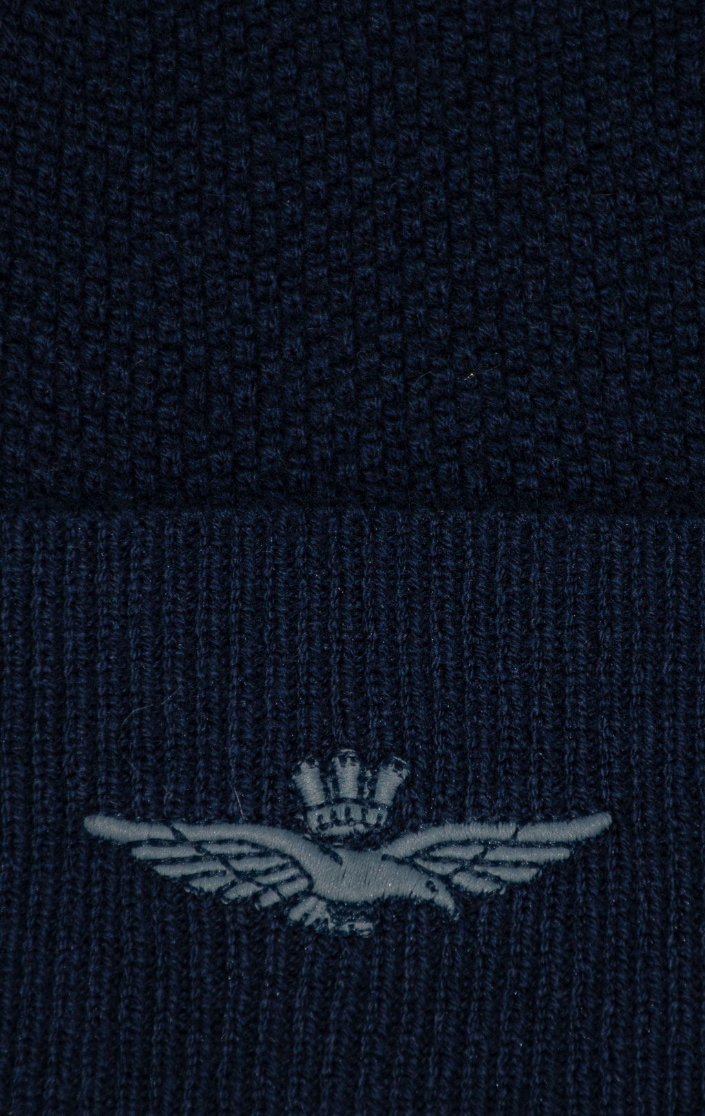 Шапка вязаная AERONAUTICA MILITARE FW 25/26/CN blue navy (CU 0086) 