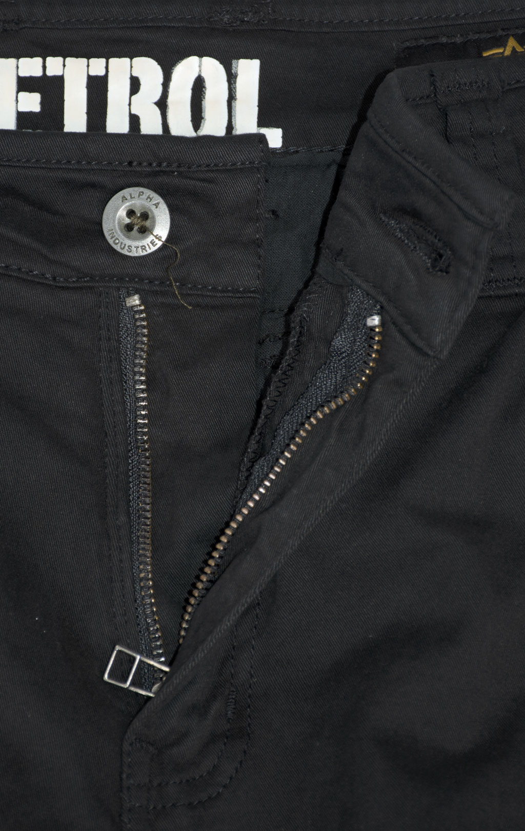 Брюки-карго ALPHA INDUSTRIES PETROL PATCH black 