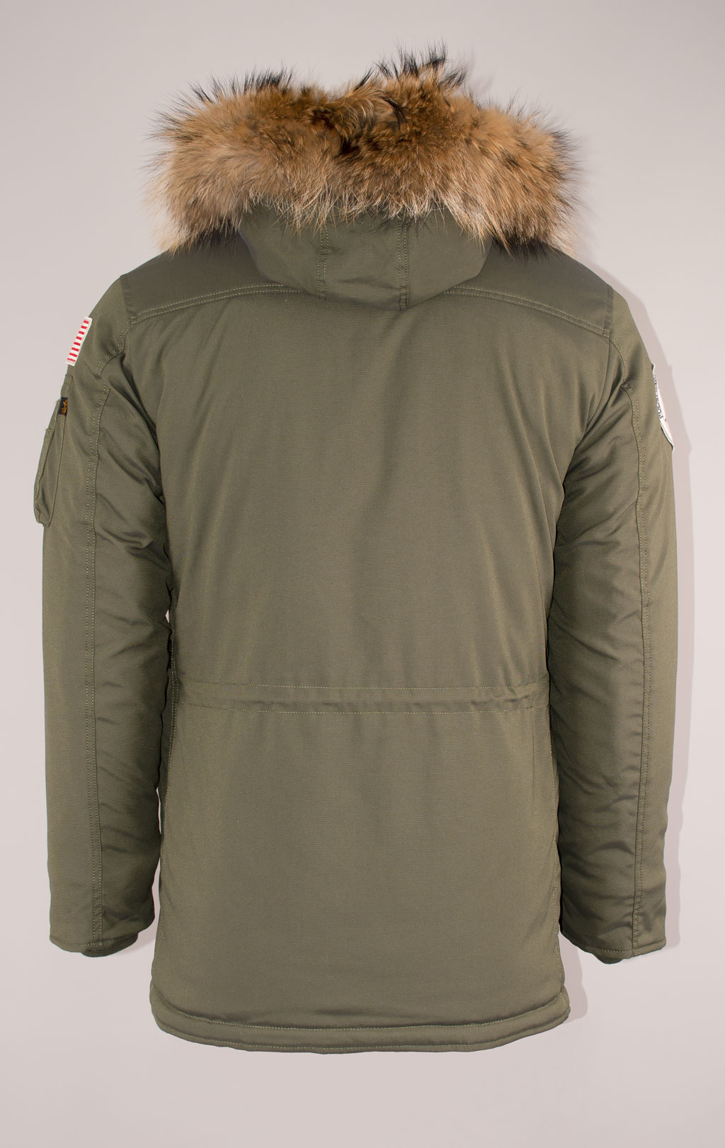 Аляска ALPHA INDUSTRIES POLAR big size натур. мех dark green 