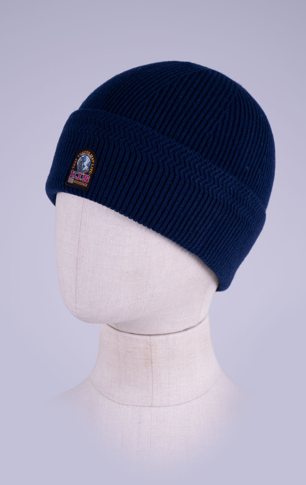 Шапка вязаная PARAJUMPERS GARMO FW 26/27 blue navy 