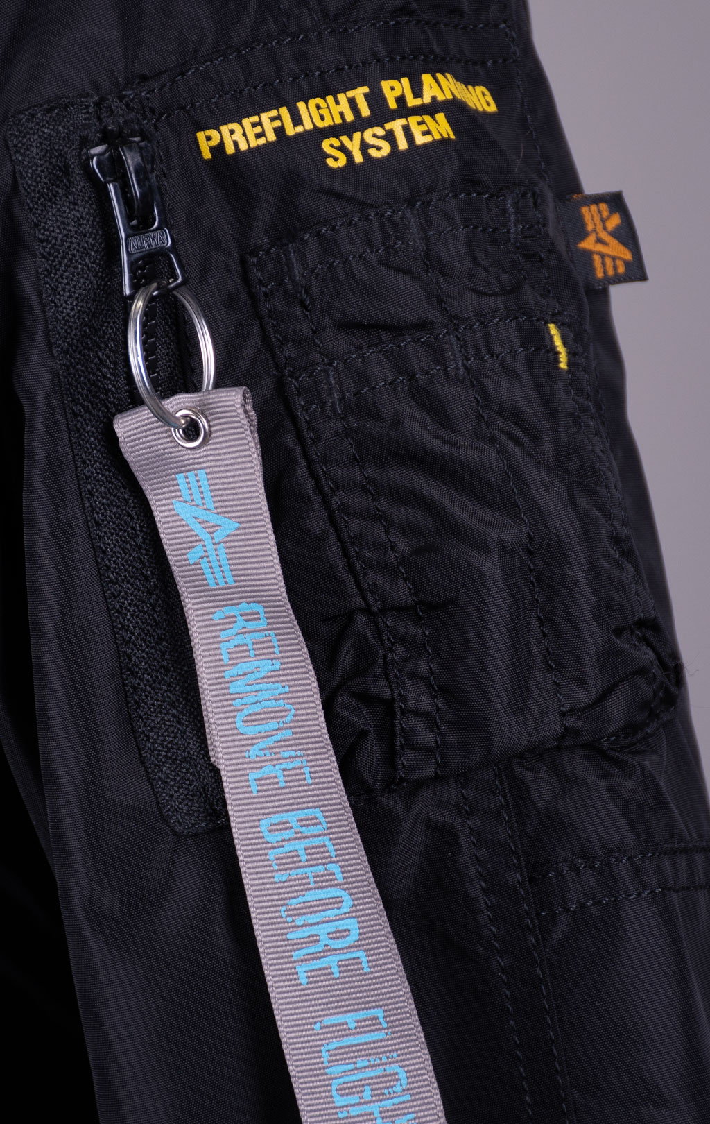 Женская аляска ALPHA INDUSTRIES PPS N-3B натур. мех black 