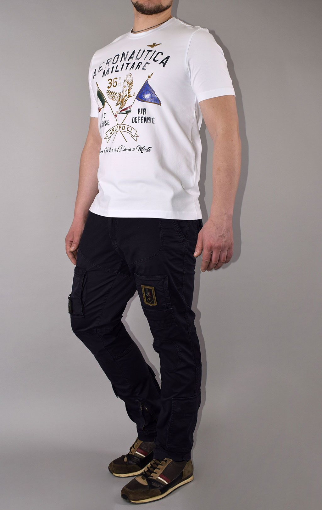Футболка AERONAUTICA MILITARE SS 21/TR off white (TS 1860) 