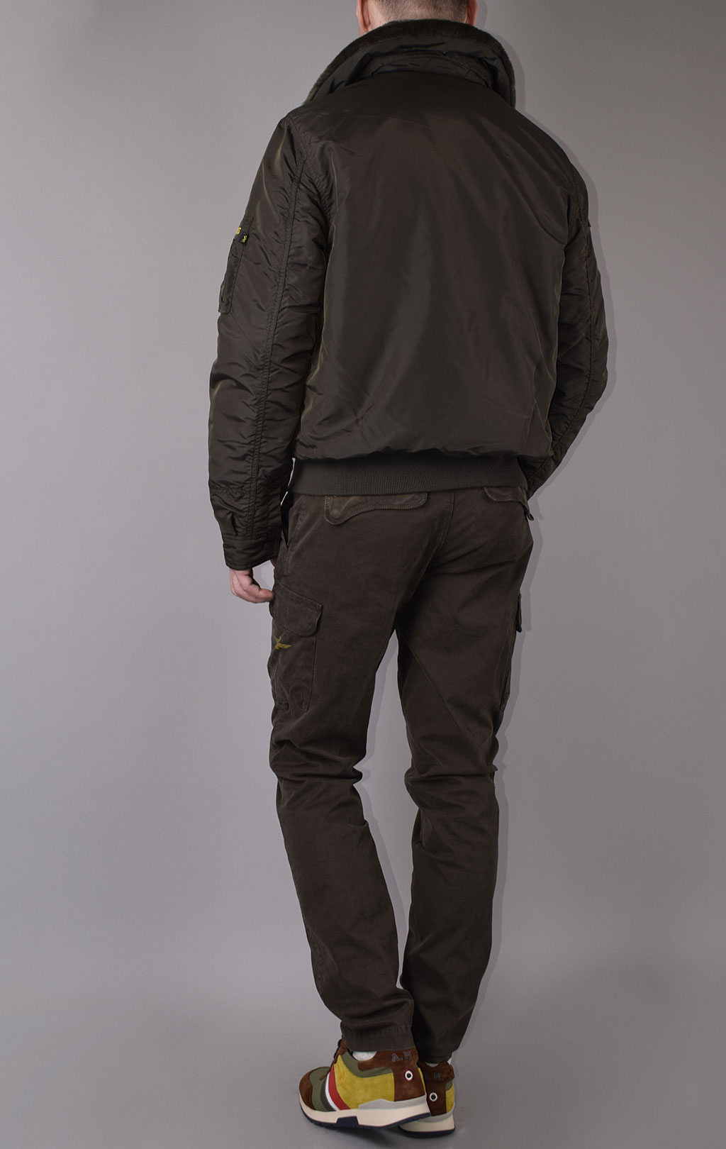 Куртка-пилот ALPHA INDUSTRIES B-15 AIR FRAME rep. grey 